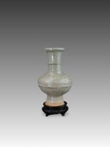 A Molded Qingbai Vase, Song dynasty