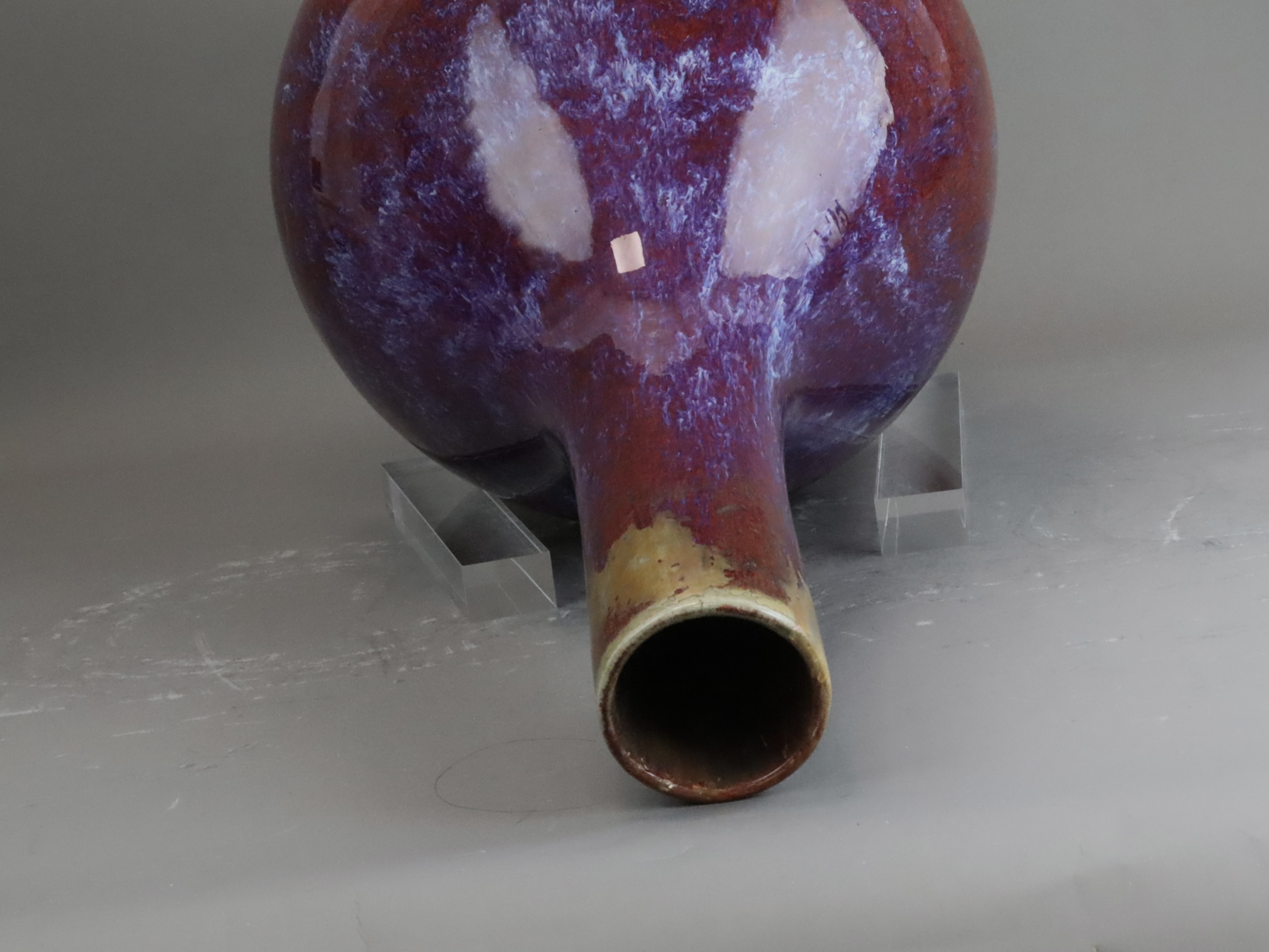A Flambe Bottle Vase, Qing dynasty - Image 11 of 11