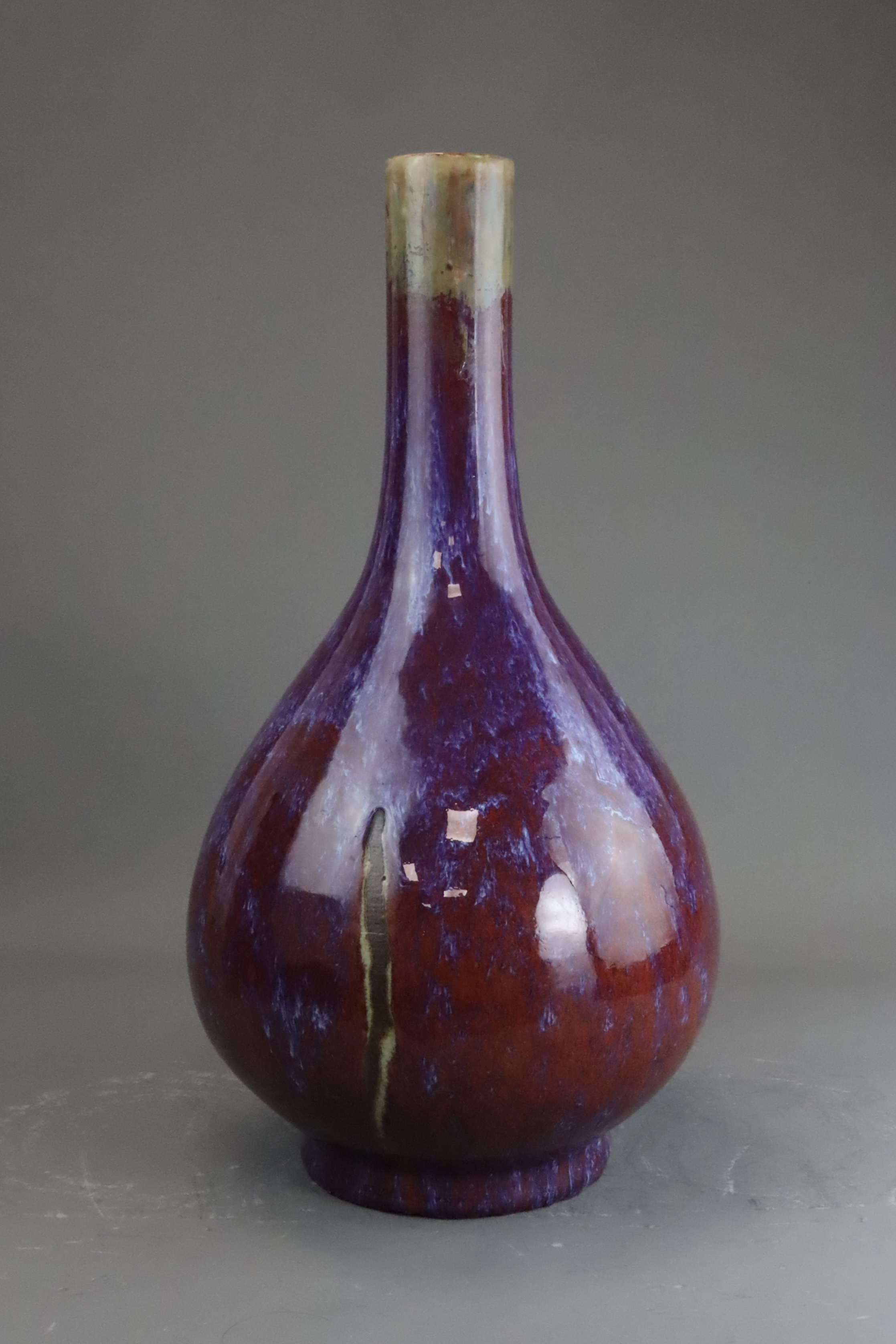 A Flambe Bottle Vase, Qing dynasty - Image 2 of 11