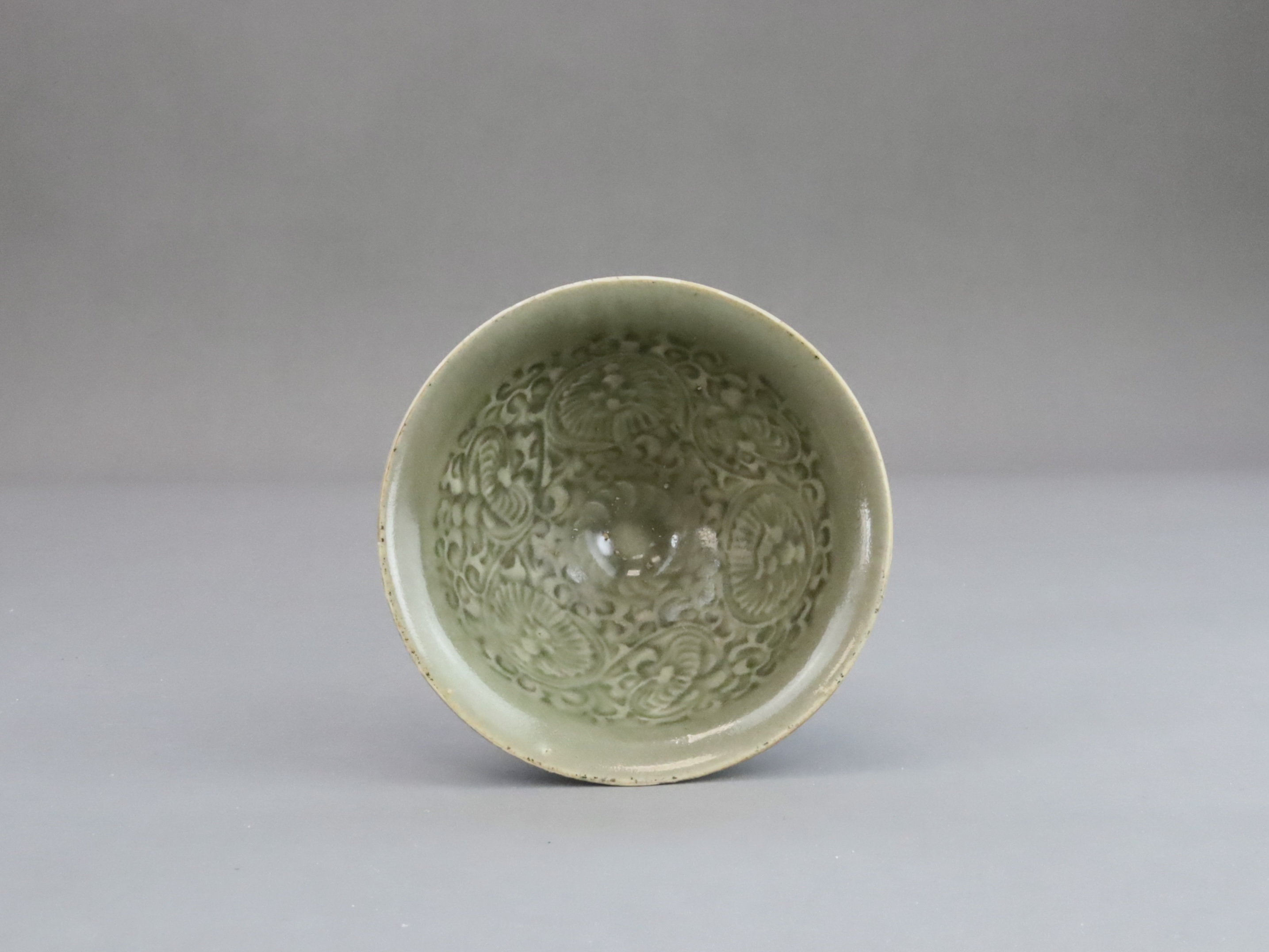 A Yaozhou Moulded Chrysanthemum Conical Bowl, Song dynasty,  - Image 6 of 7