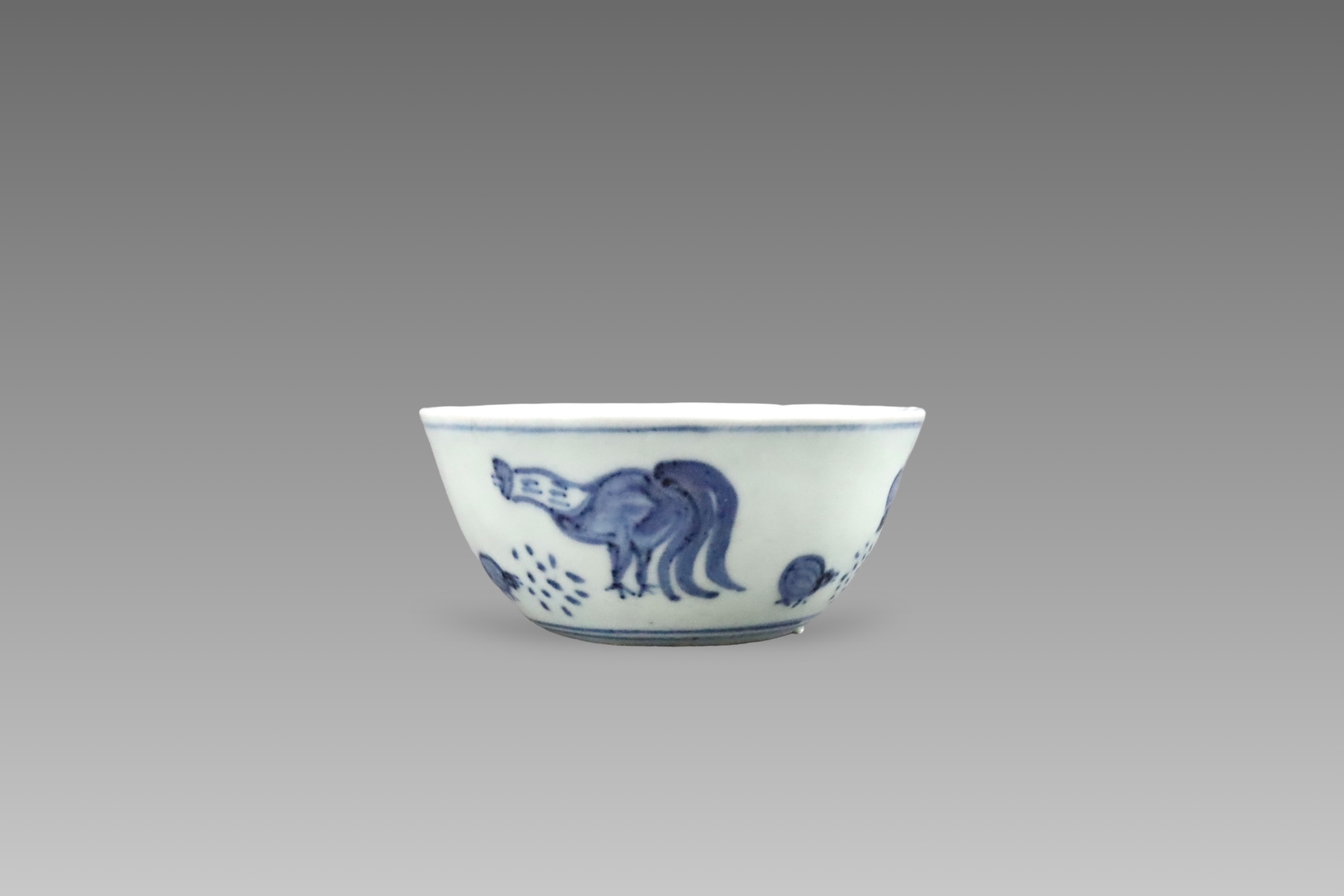 A Blue and White Chicken Cup, Late Ming dynasty