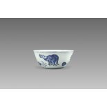 A Blue and White Chicken Cup, Late Ming dynasty