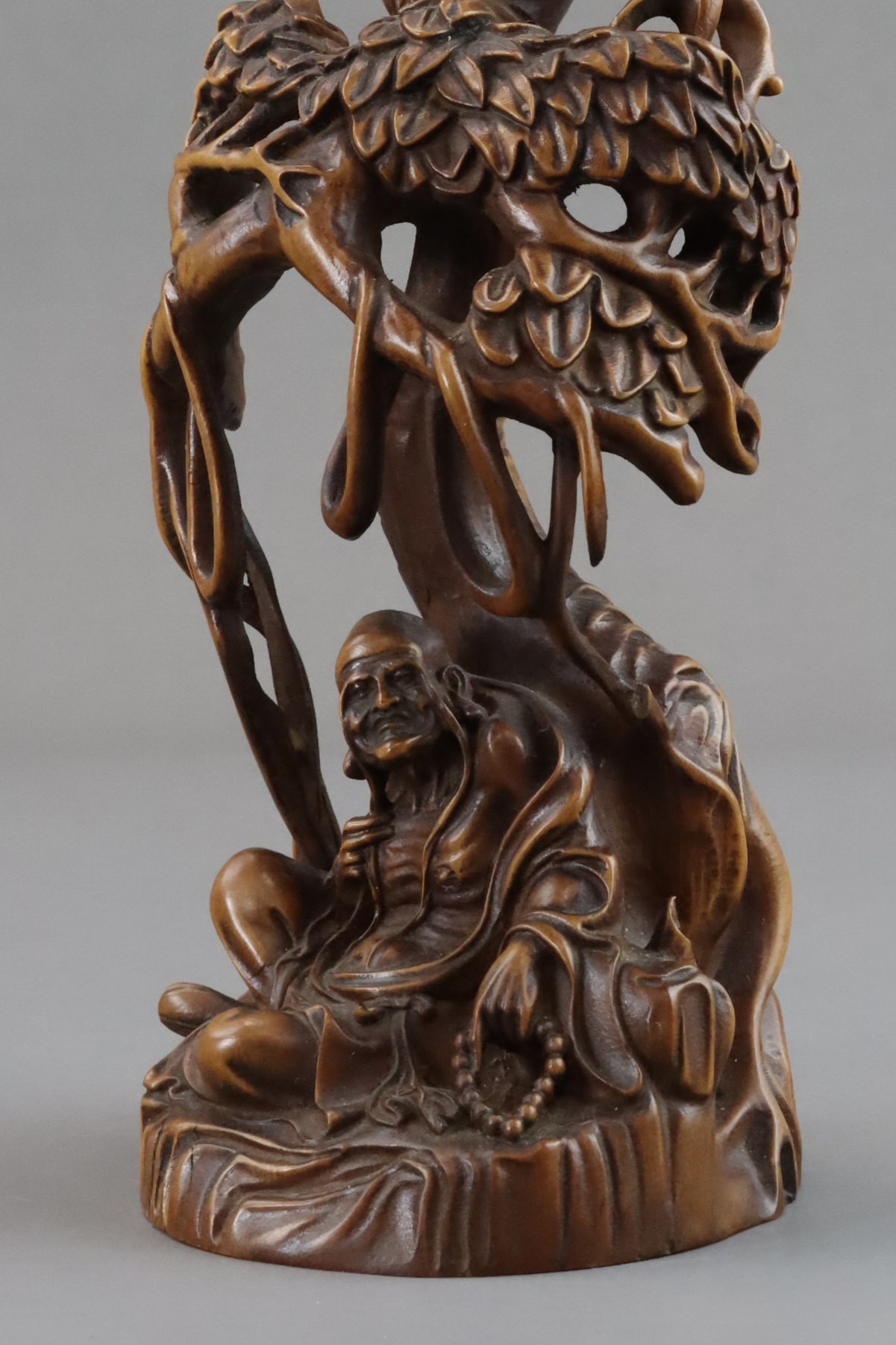 A Boxwood Lohan Group, Qing dynasty - Image 10 of 11