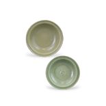 Two Longquan Celadon Dishes, Song dynasty