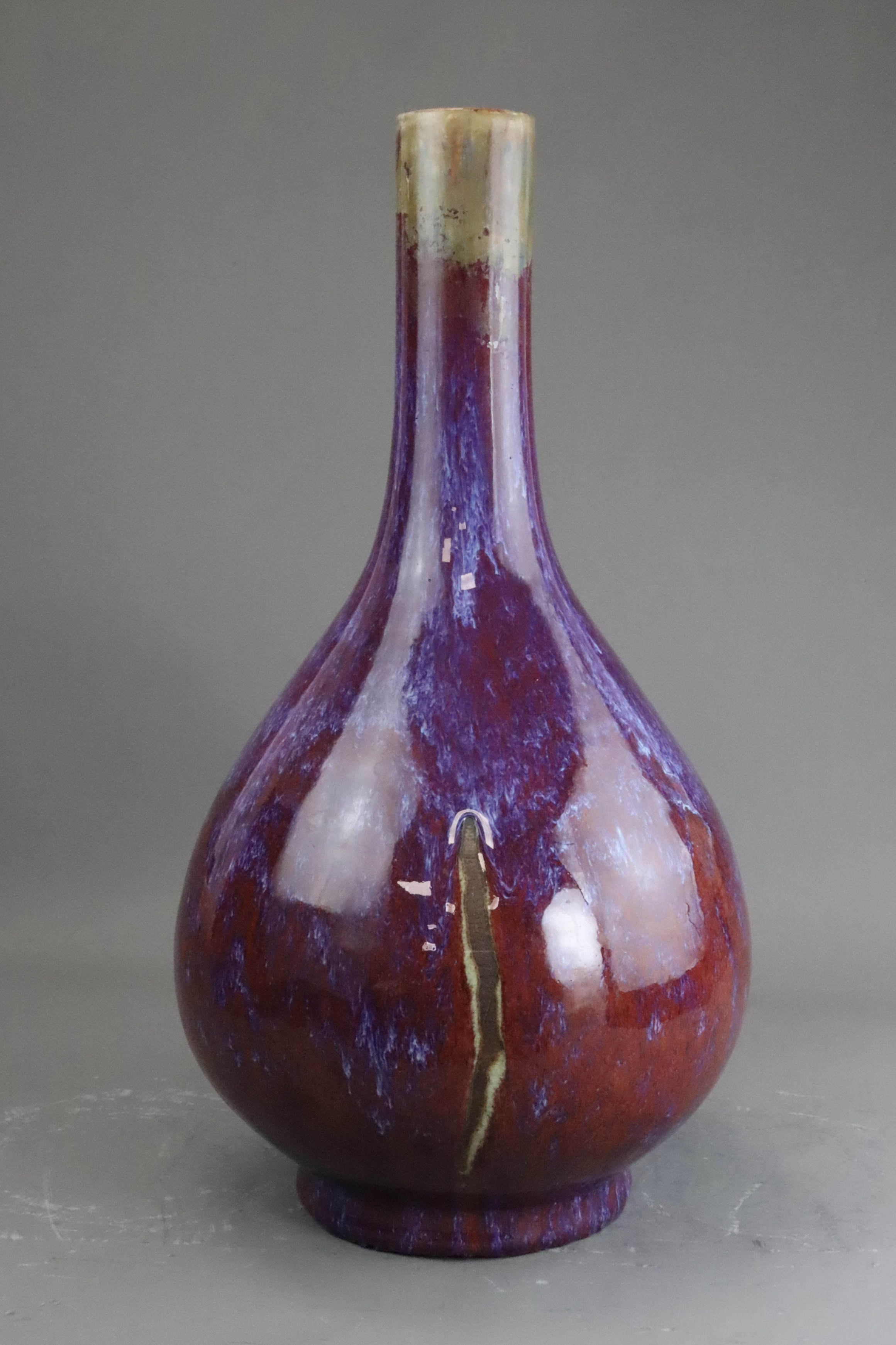 A Flambe Bottle Vase, Qing dynasty - Image 5 of 11