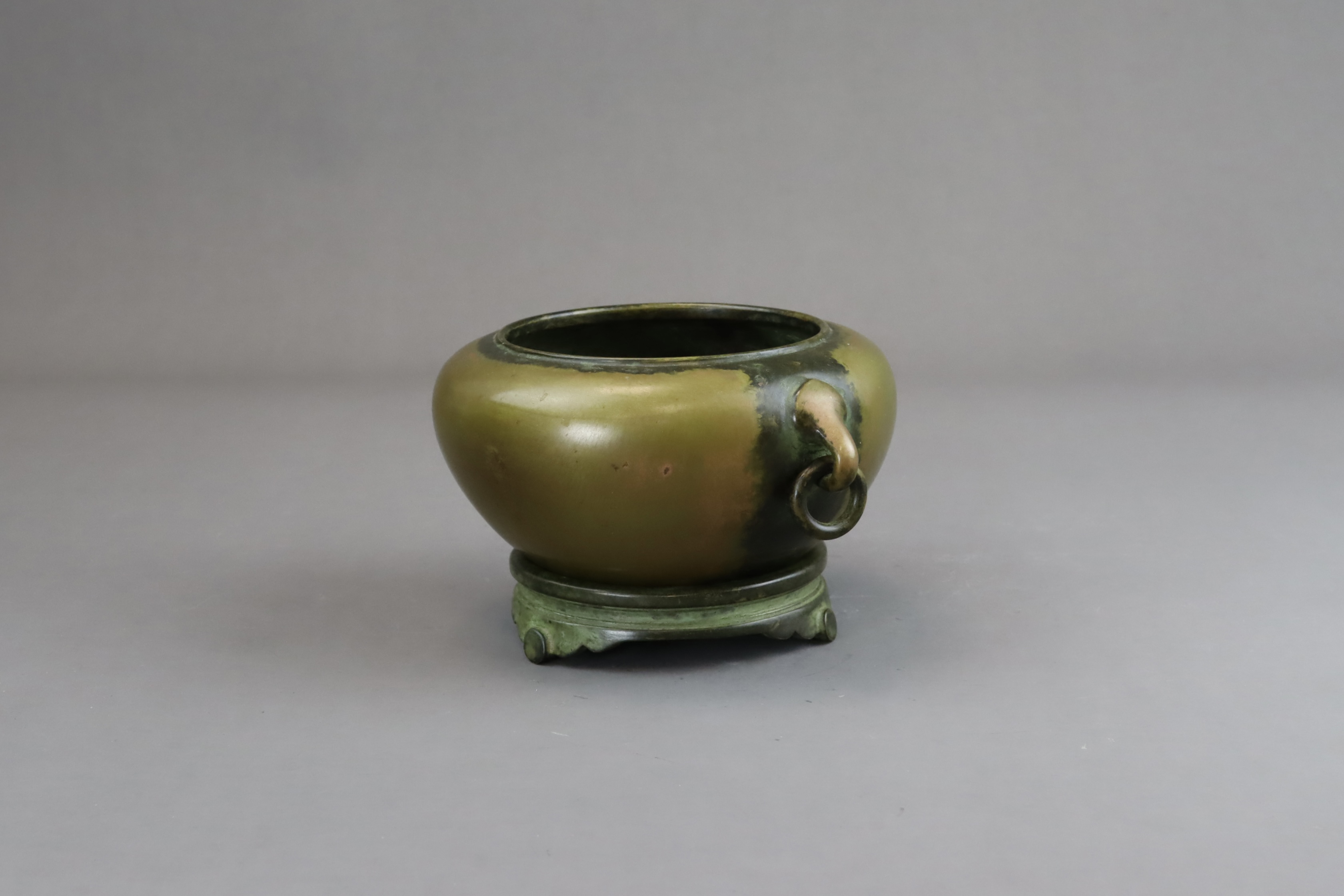 A Bronze Censer and Stand,mid Qing dynasty, - Image 6 of 10
