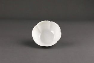 A Lobed Ding-type White-glazed Bowl, Song dynasty