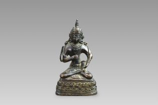 A Seated Bronze Bodhisattva, 19/20th century