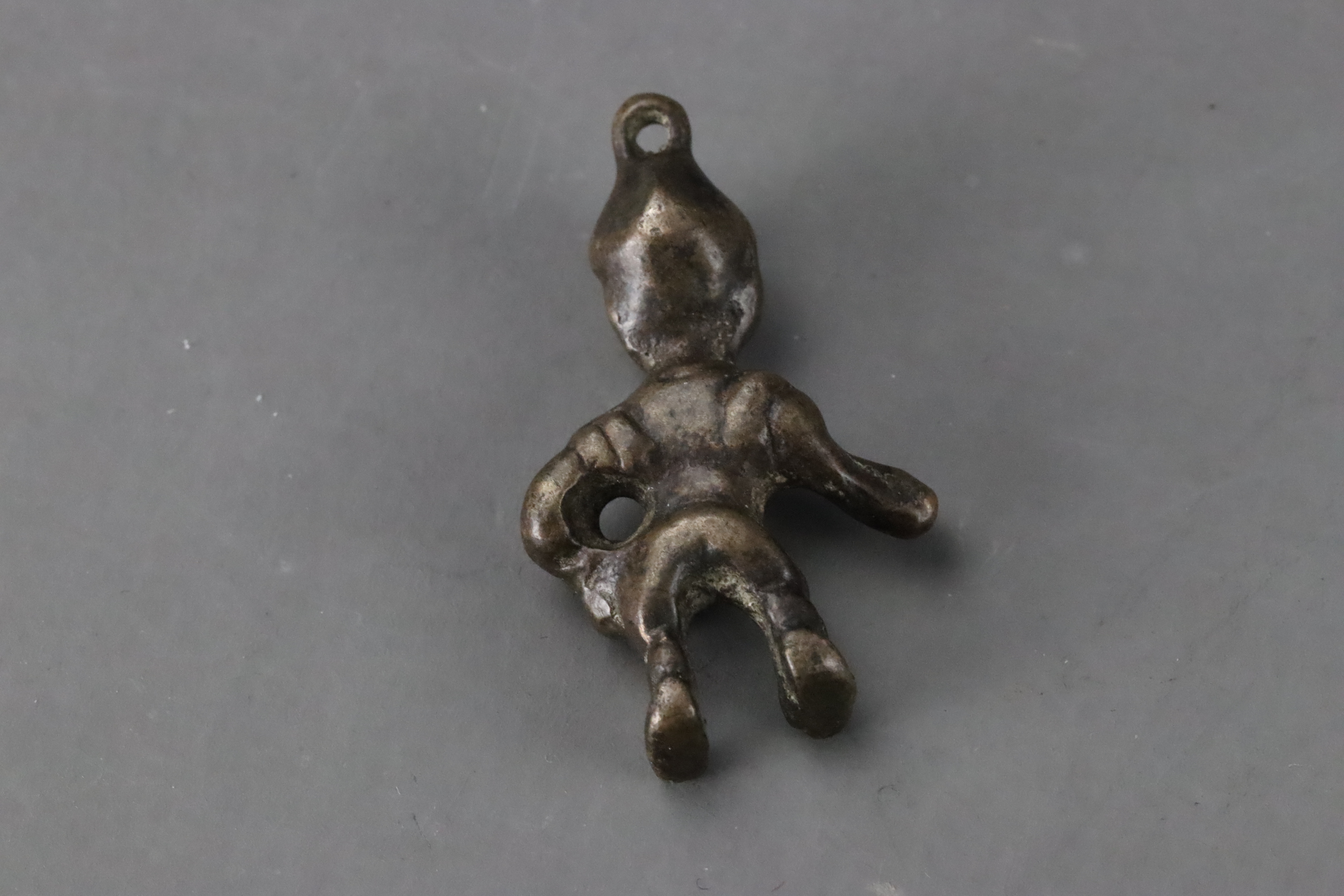 Six Small Bronze or Iron Objects, mainly Tibetan, 19th century and earlier, - Image 5 of 8