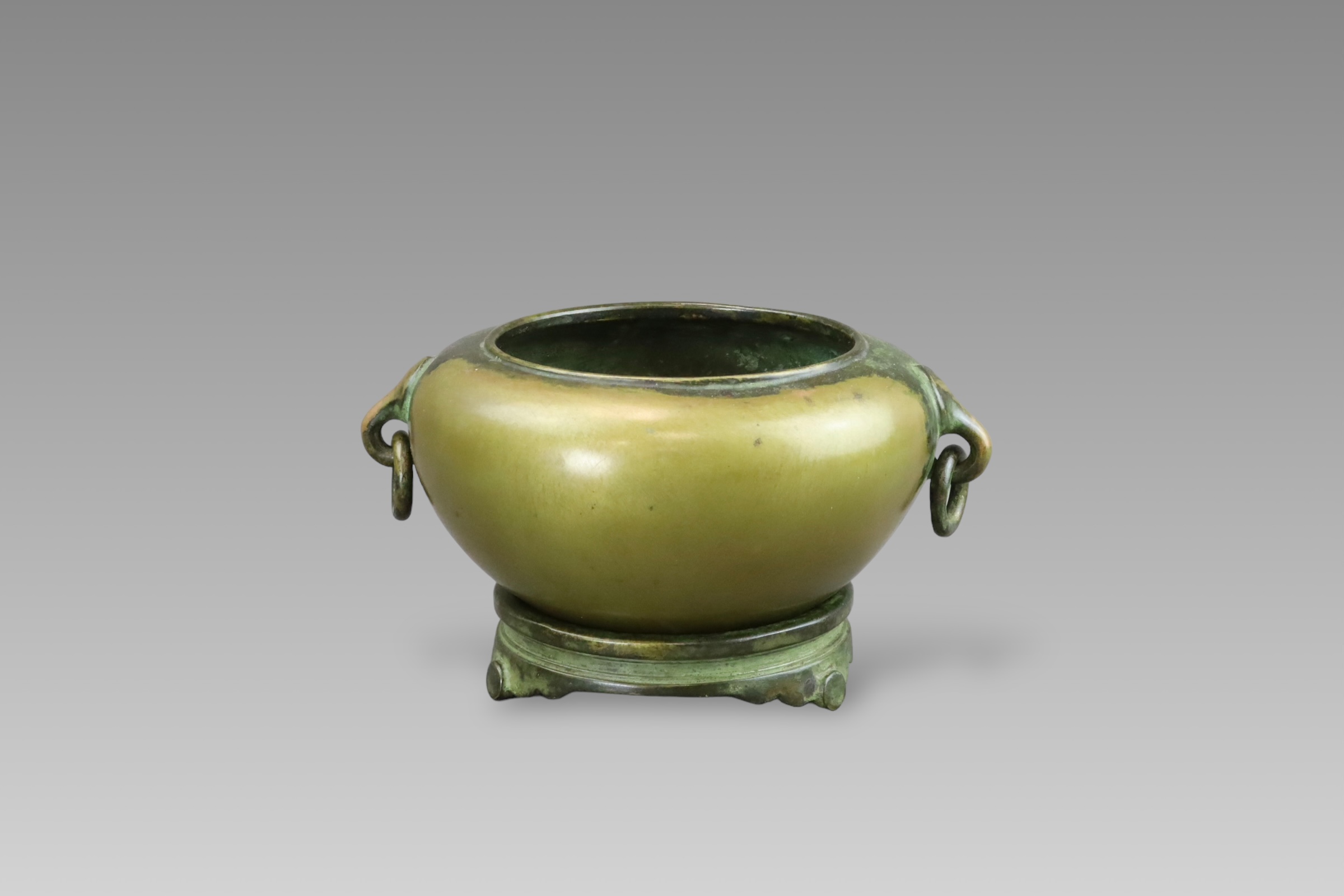 A Bronze Censer and Stand,mid Qing dynasty,