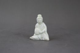A Blanc de Chine  White-glazed Figure of a Lady