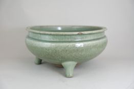 A Longquan Celadon Tripod Censer, Ming dynasty