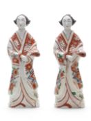 A Pair of Japanese Imari Figures, 17/18th century,