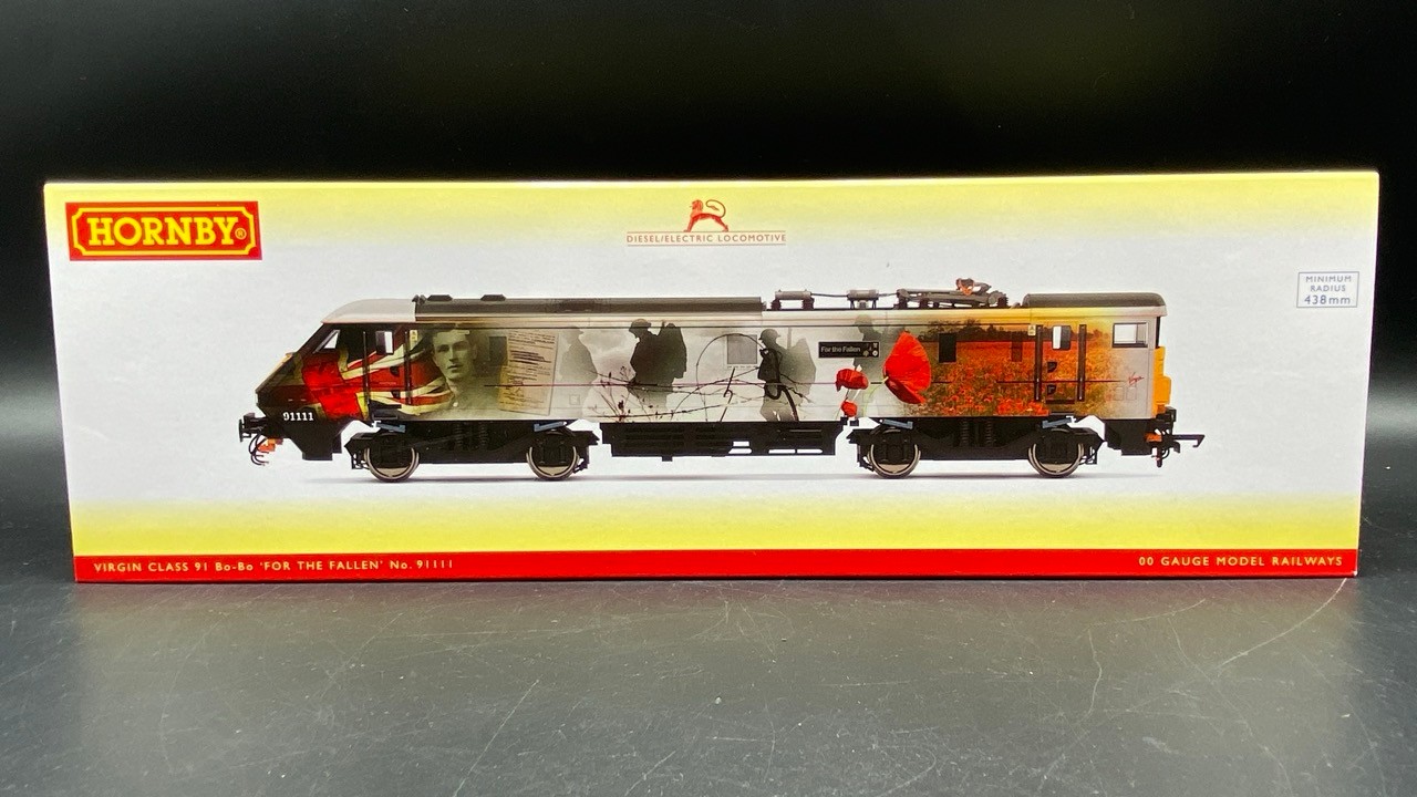 Hornby R3892 Class 91 Bo-Bo 91111 'For the Fallen' in Virgin Trains East Coast Remembrance livery, - Image 2 of 7