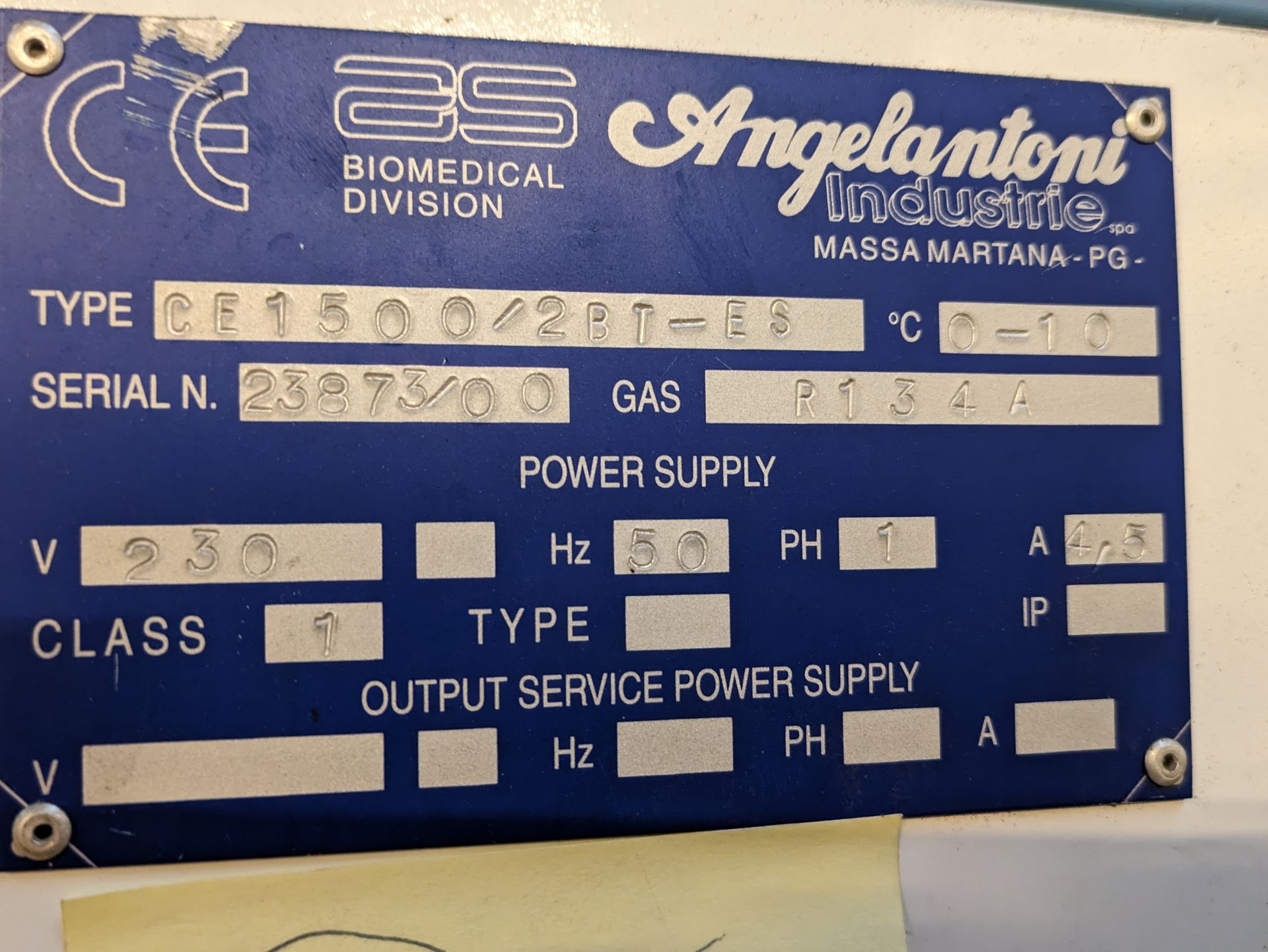 Angelotoni CE9500 Lab Fridge - Image 3 of 3