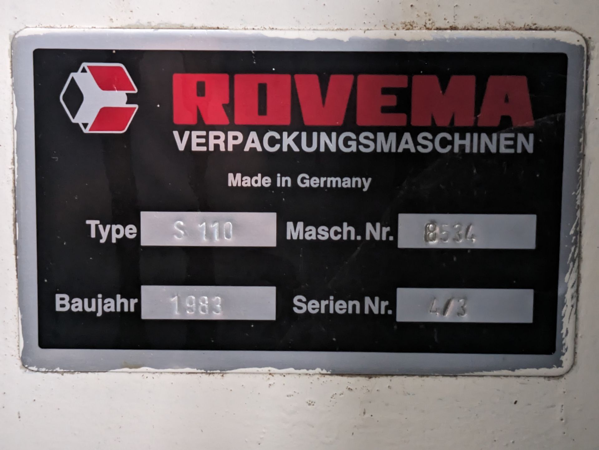 Rovema S110 8534 Sachet Machine - Image 6 of 6