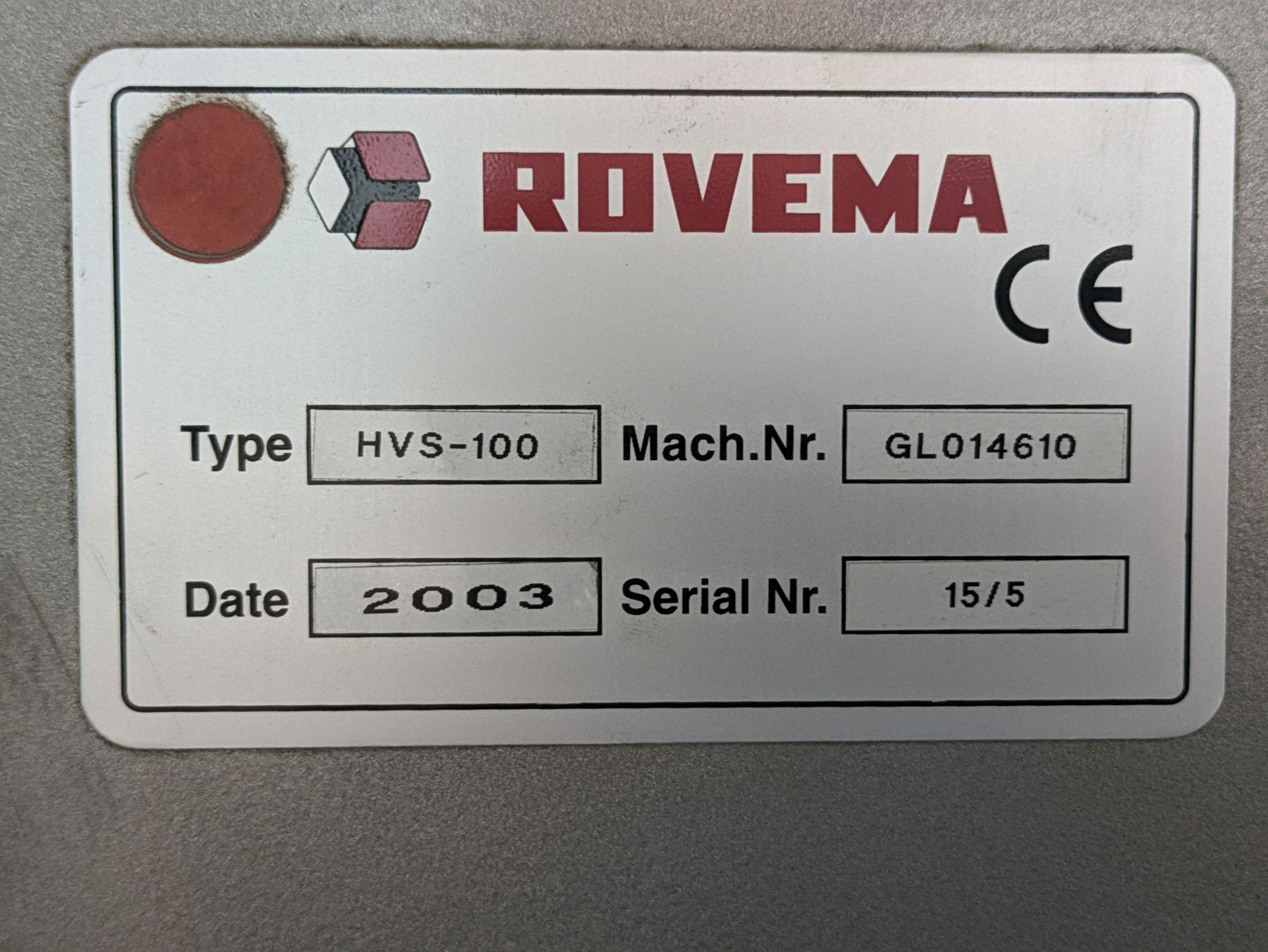 Rovema HVS 100 Sachet Machine - Image 3 of 3