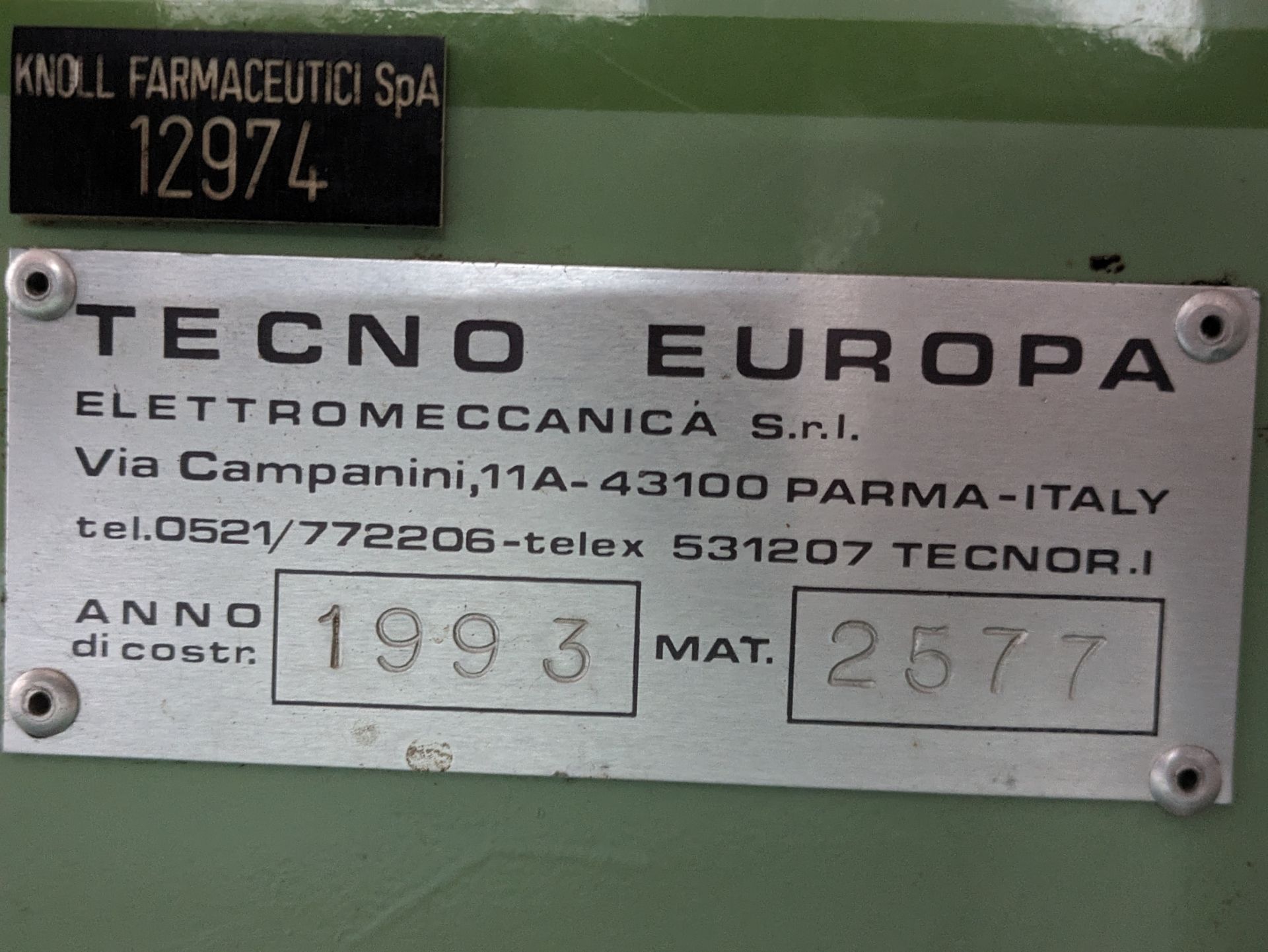 Tecno Europa 1993 Checkweigher - Image 4 of 4
