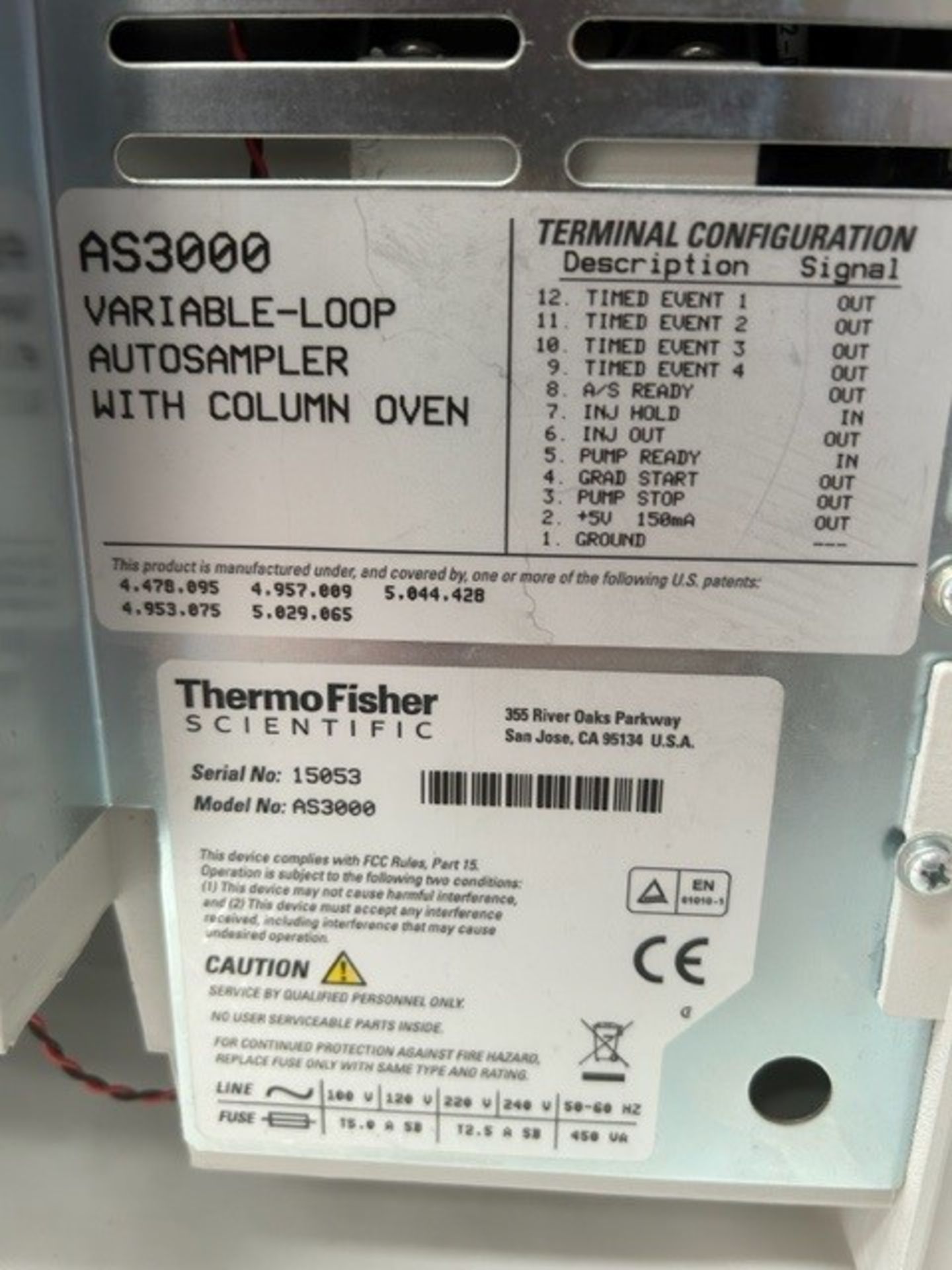 Thermo Variable Loop Autosampler with Column Oven AS3000 - Image 6 of 6