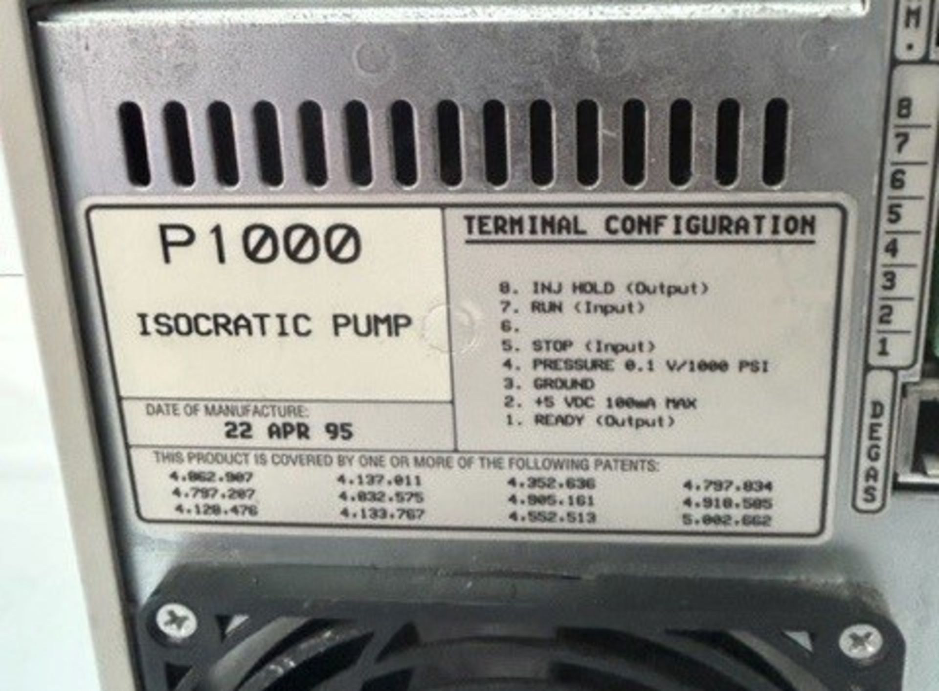 Thermo Isocratic Pump P1000 - Image 6 of 6