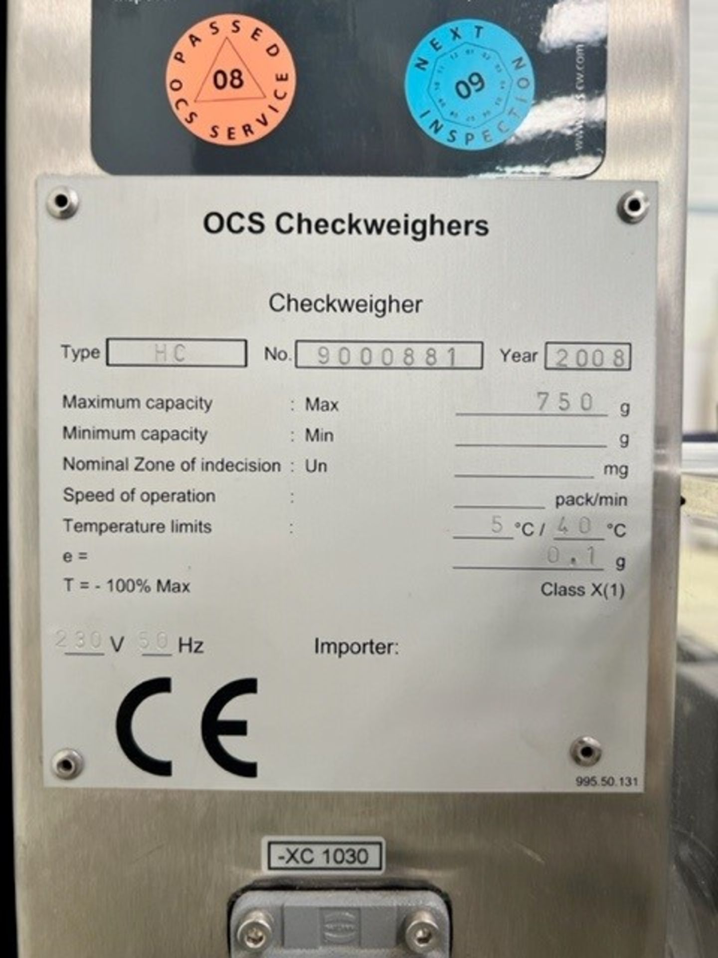 OCS Checkweigher Type HC - Image 5 of 5