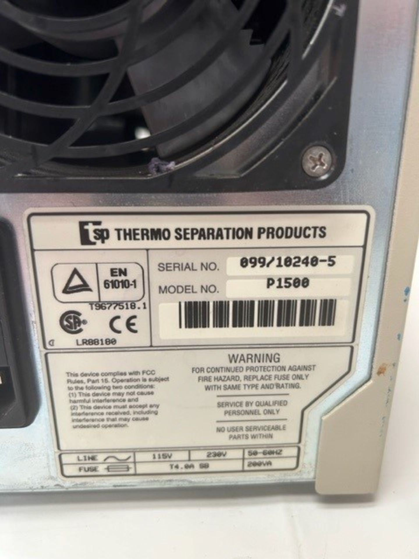 Thermo Binary Isocratic Pump P1500 - Image 5 of 6