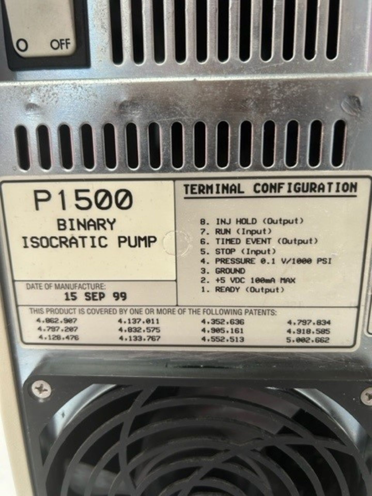 Thermo Binary Isocratic Pump P1500 - Image 6 of 6