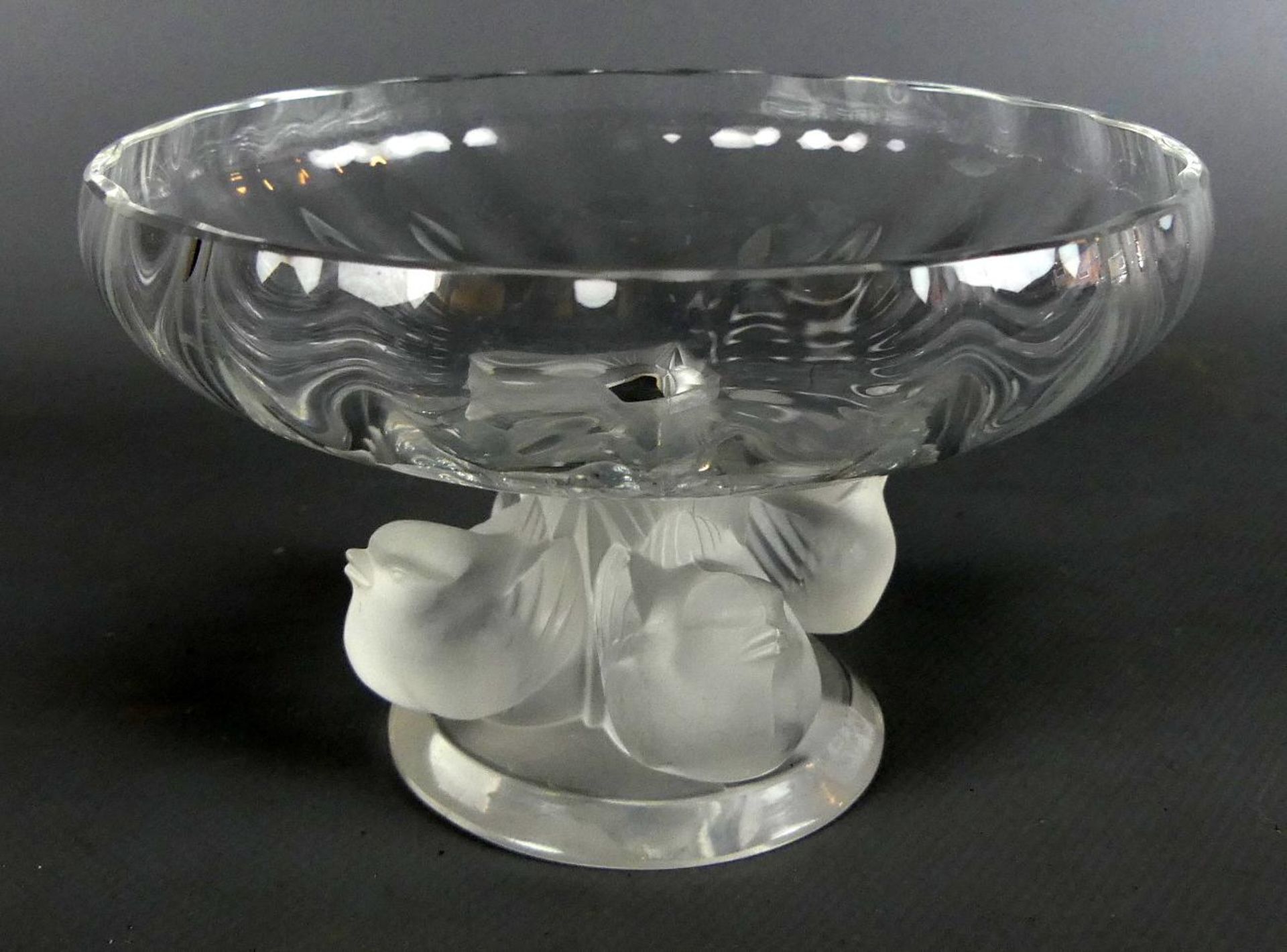 LALIQUE FRANCE, Kleinjardiniere Compiegne, am Boden signiert ,