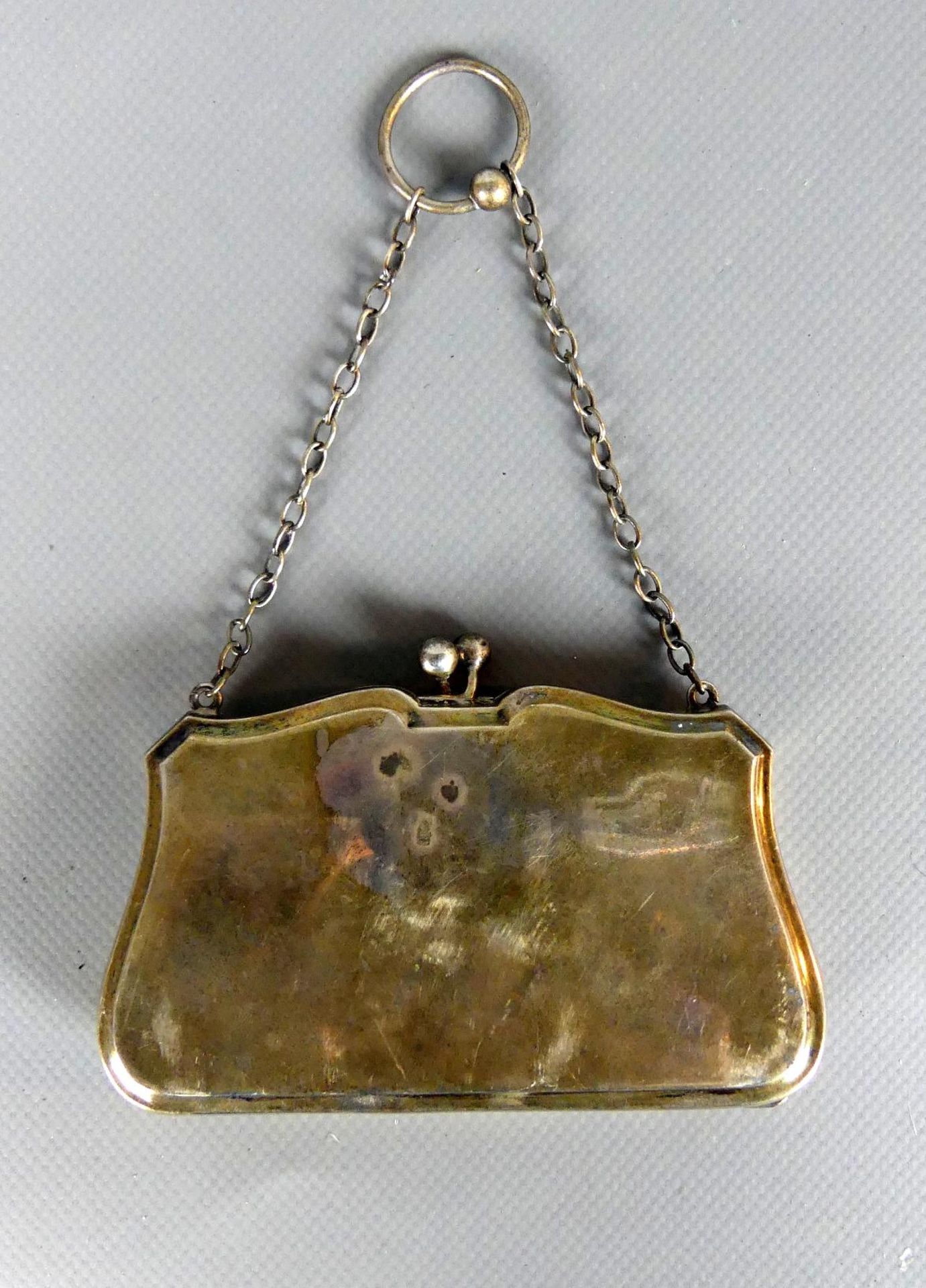 Kleine Handtasche, Silber, England, Birmingham, 1916, ca. 102 g