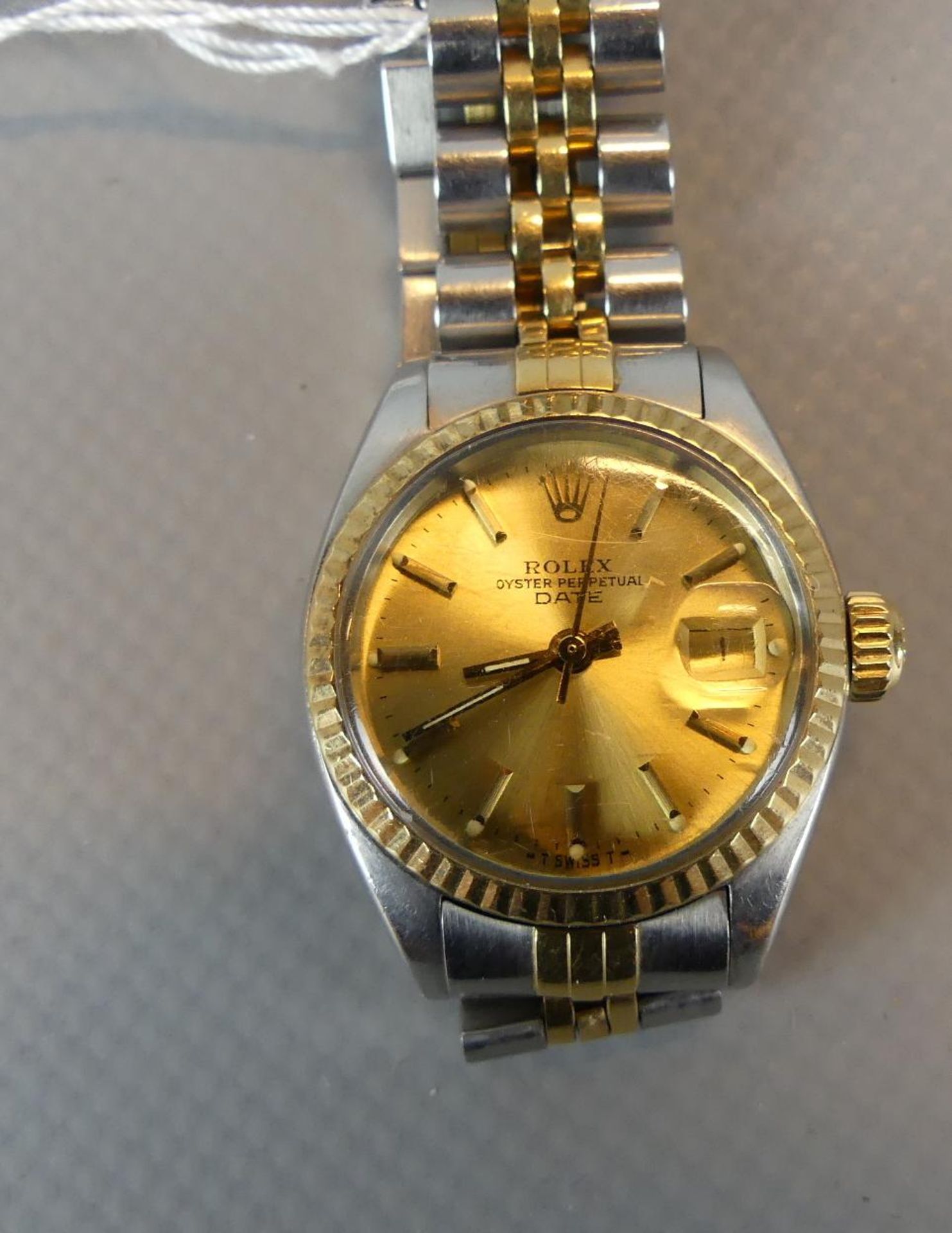 ROLEX, Damenuhr, Oyster, Perpetual, Date, Stainless Steel, - Image 2 of 3