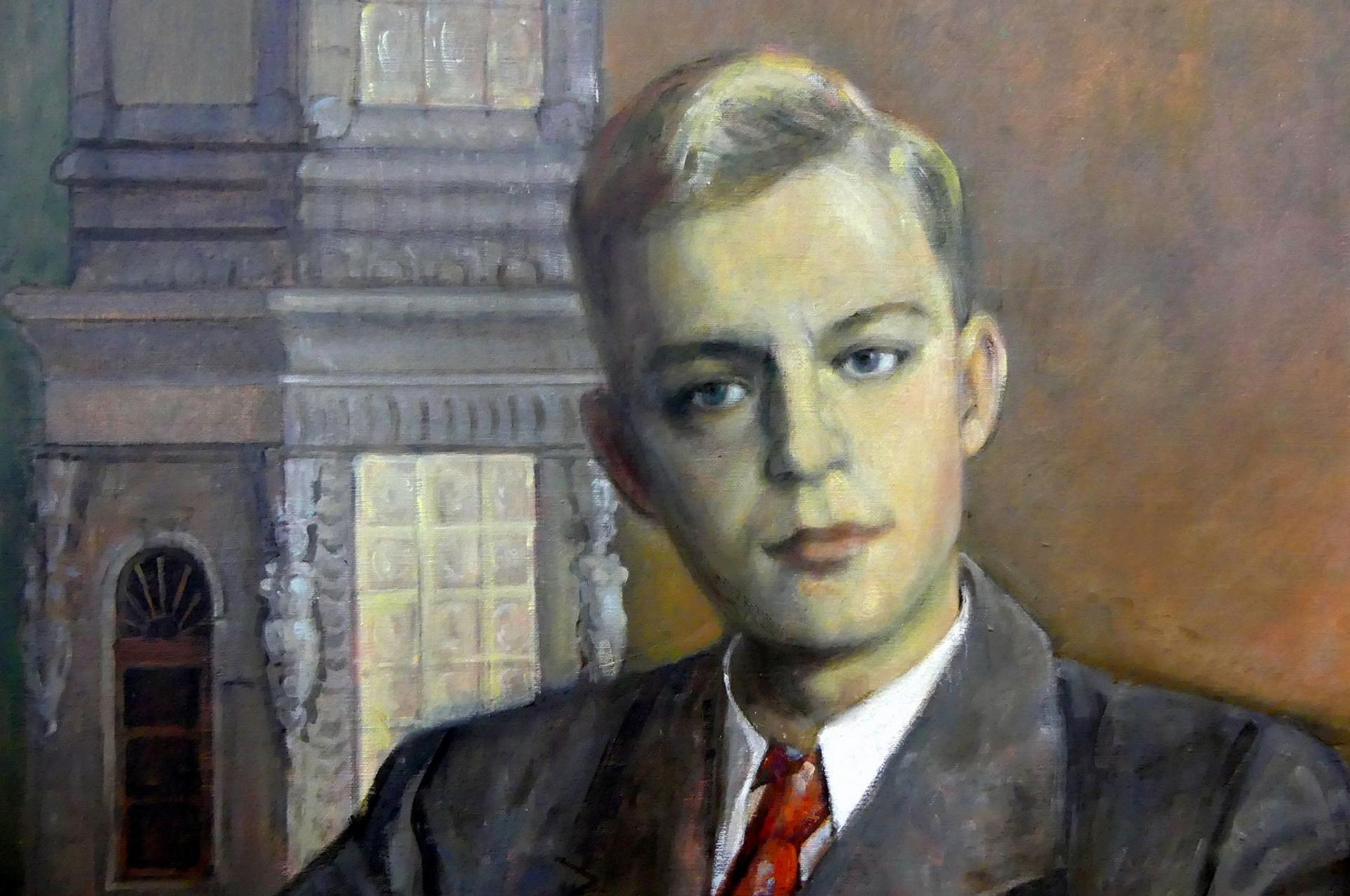 LUDOLF LENDERS, geb. SCHMITZ (1927 Breslau-2014 Köln), "Herren Portrait", - Bild 2 aus 2