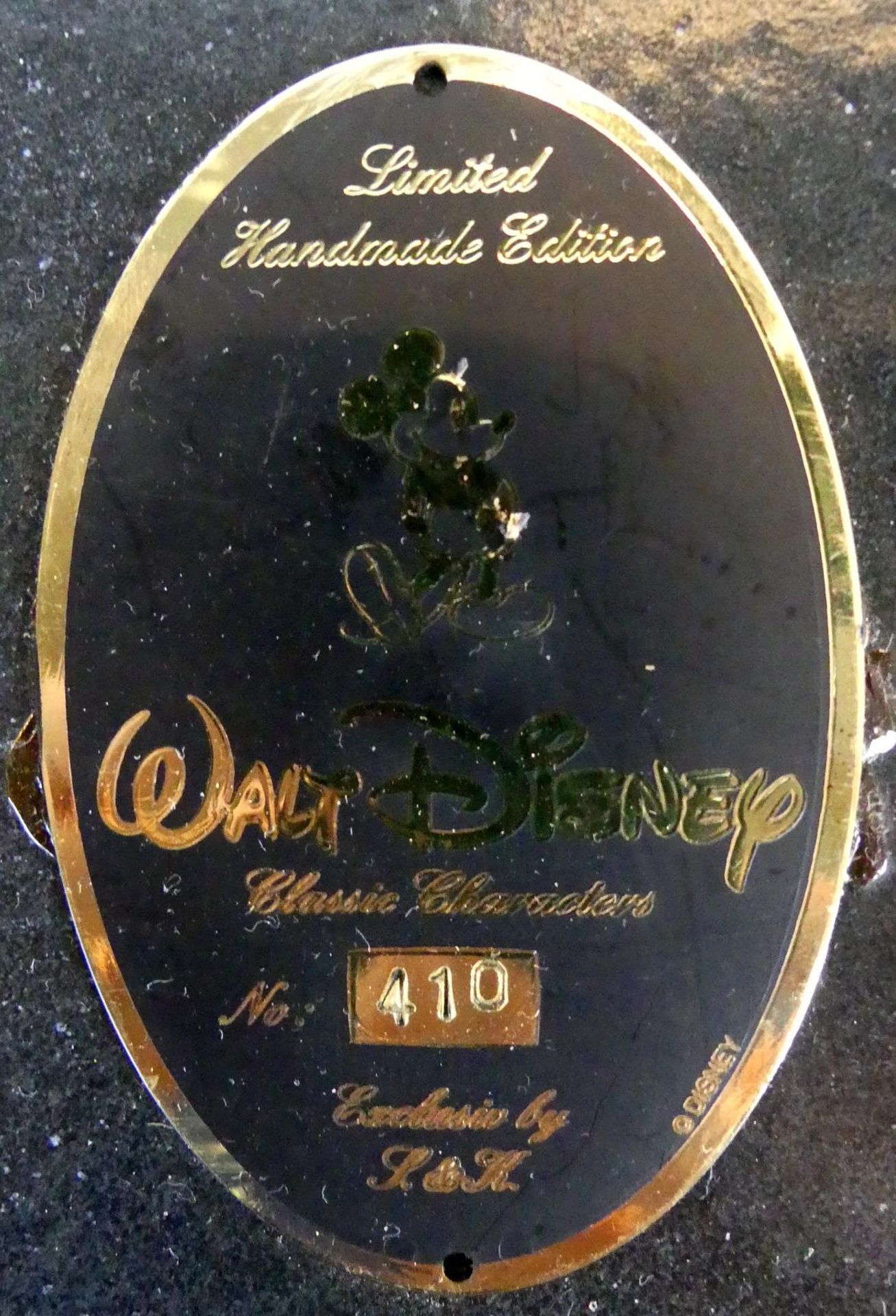 Blechschild, Mini Mouse, Walt Disney, oval, Limited Handmade Edition, - Image 2 of 2