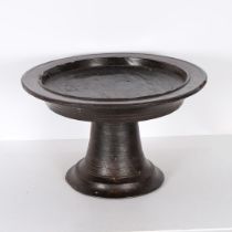 A SUBSTANTIAL AFRICAN PEDESTAL BOWL.