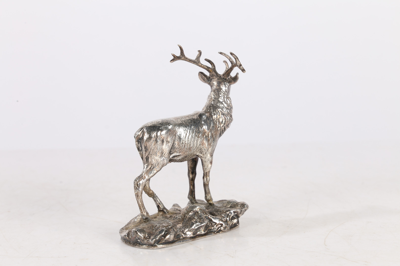 A 19TH CENTURY 'WMF' SILVER PLATED MODEL OF A STAG. - Image 5 of 8