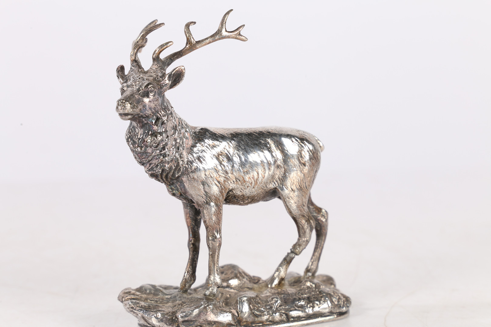 A 19TH CENTURY 'WMF' SILVER PLATED MODEL OF A STAG. - Image 3 of 8