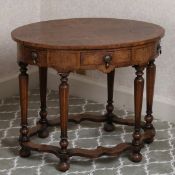 A SEAWEED MARQUETRY CENTRE TABLE IN THE 17TH CENTURY MANNER.