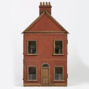 A 19TH CENTURY DOLLS HOUSE.