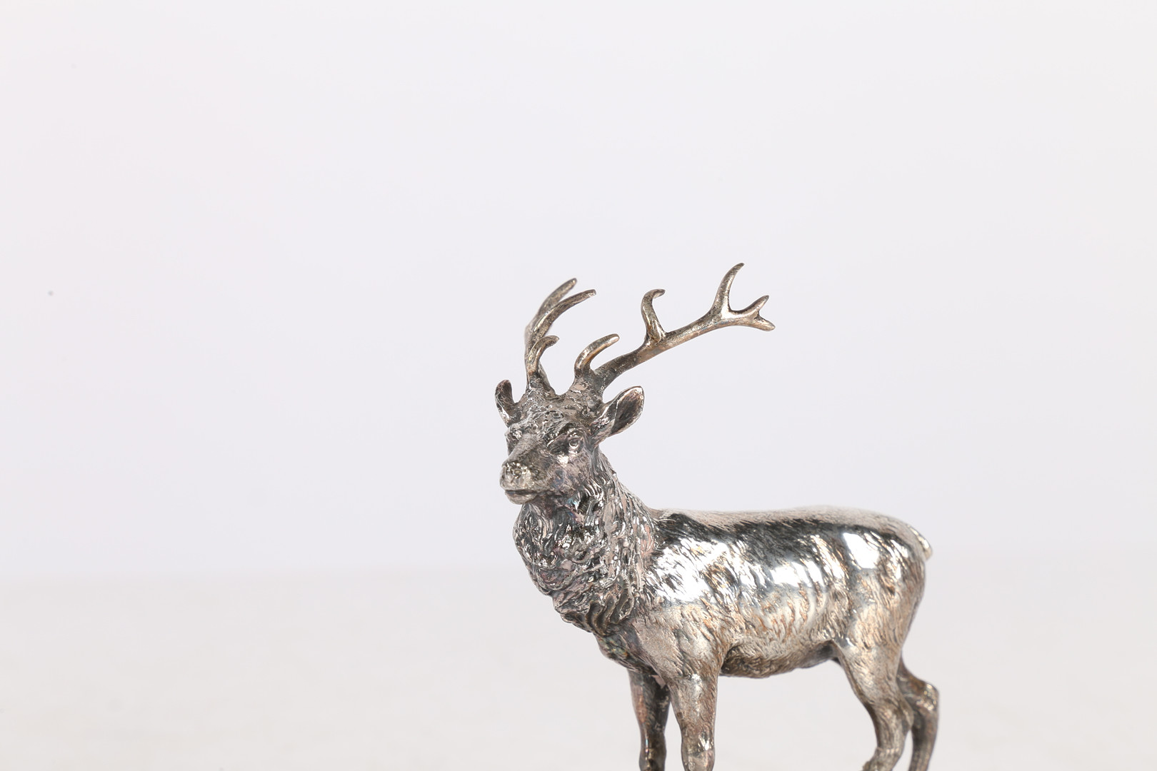 A 19TH CENTURY 'WMF' SILVER PLATED MODEL OF A STAG. - Image 2 of 8