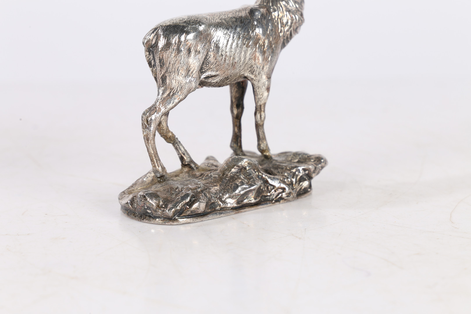 A 19TH CENTURY 'WMF' SILVER PLATED MODEL OF A STAG. - Image 7 of 8