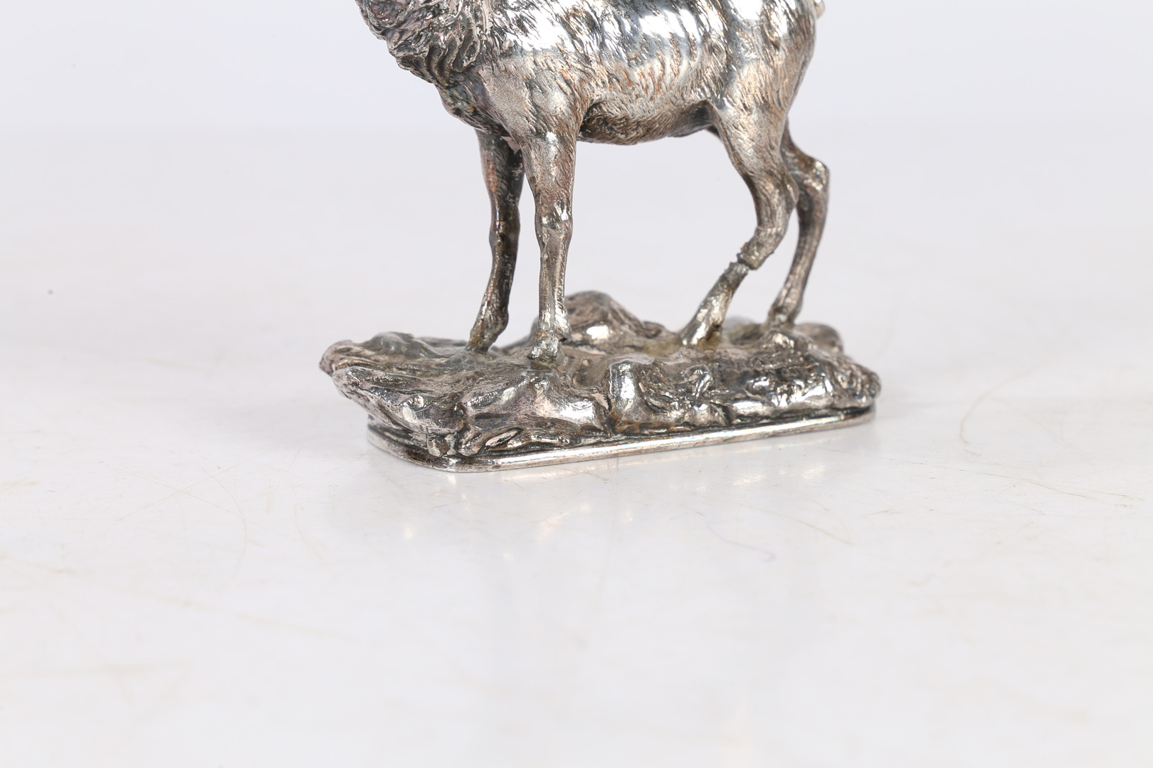 A 19TH CENTURY 'WMF' SILVER PLATED MODEL OF A STAG. - Image 4 of 8