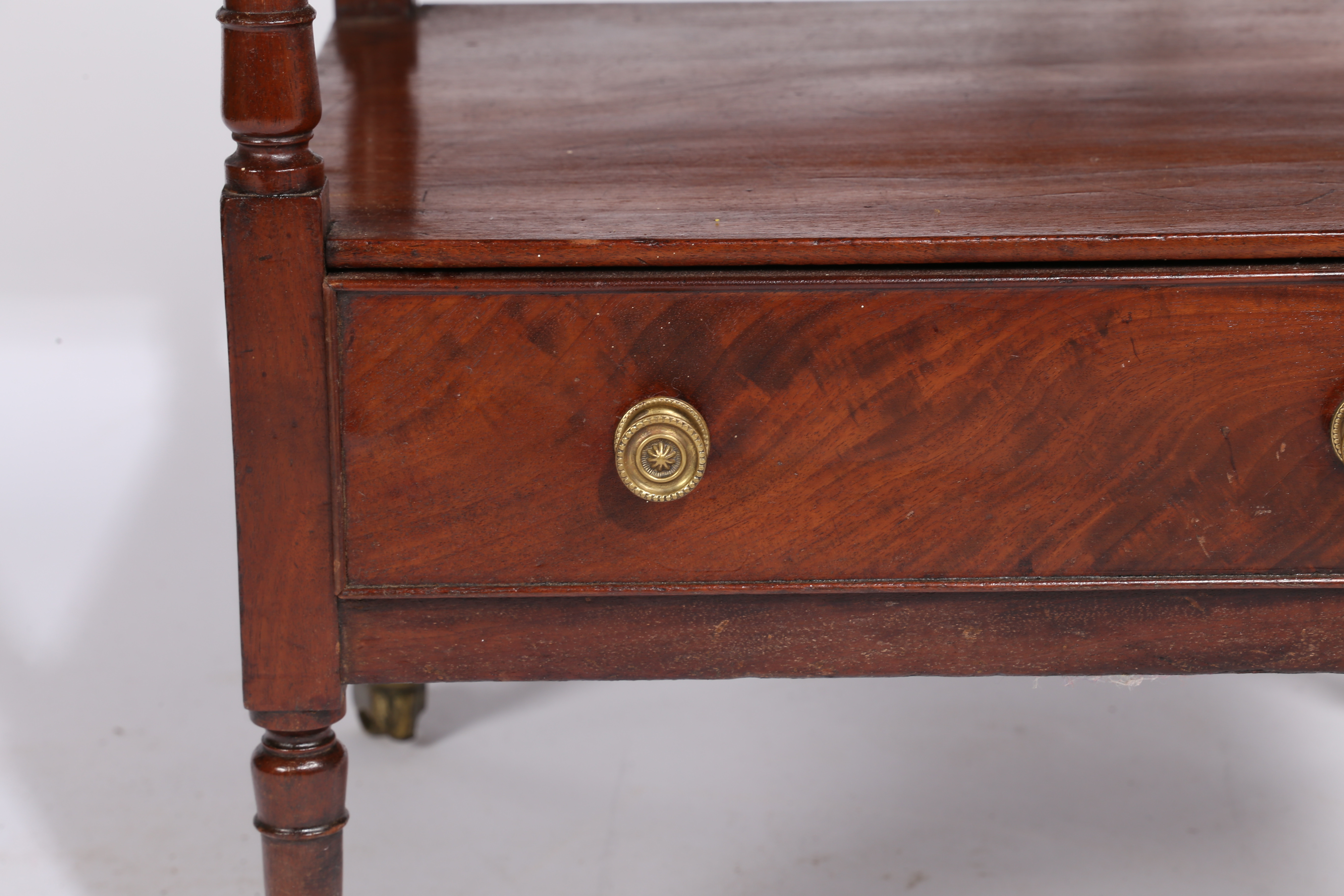 A WILLIAM IV MAHOGANY WHATNOT. - Image 2 of 5