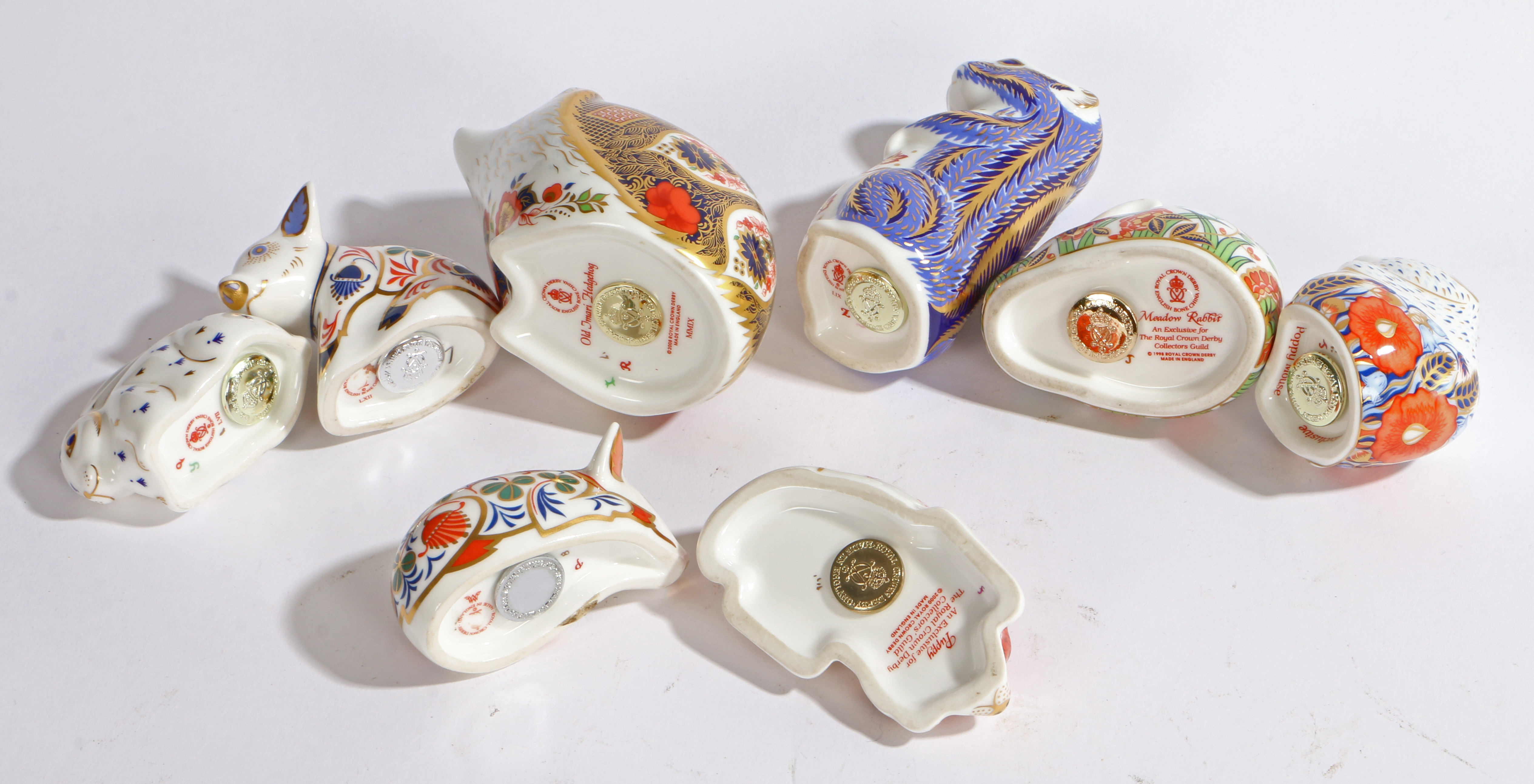 A GROUP OF EIGHT ROYAL CROWN DERBY PAPERWEIGHTS. - Image 3 of 3