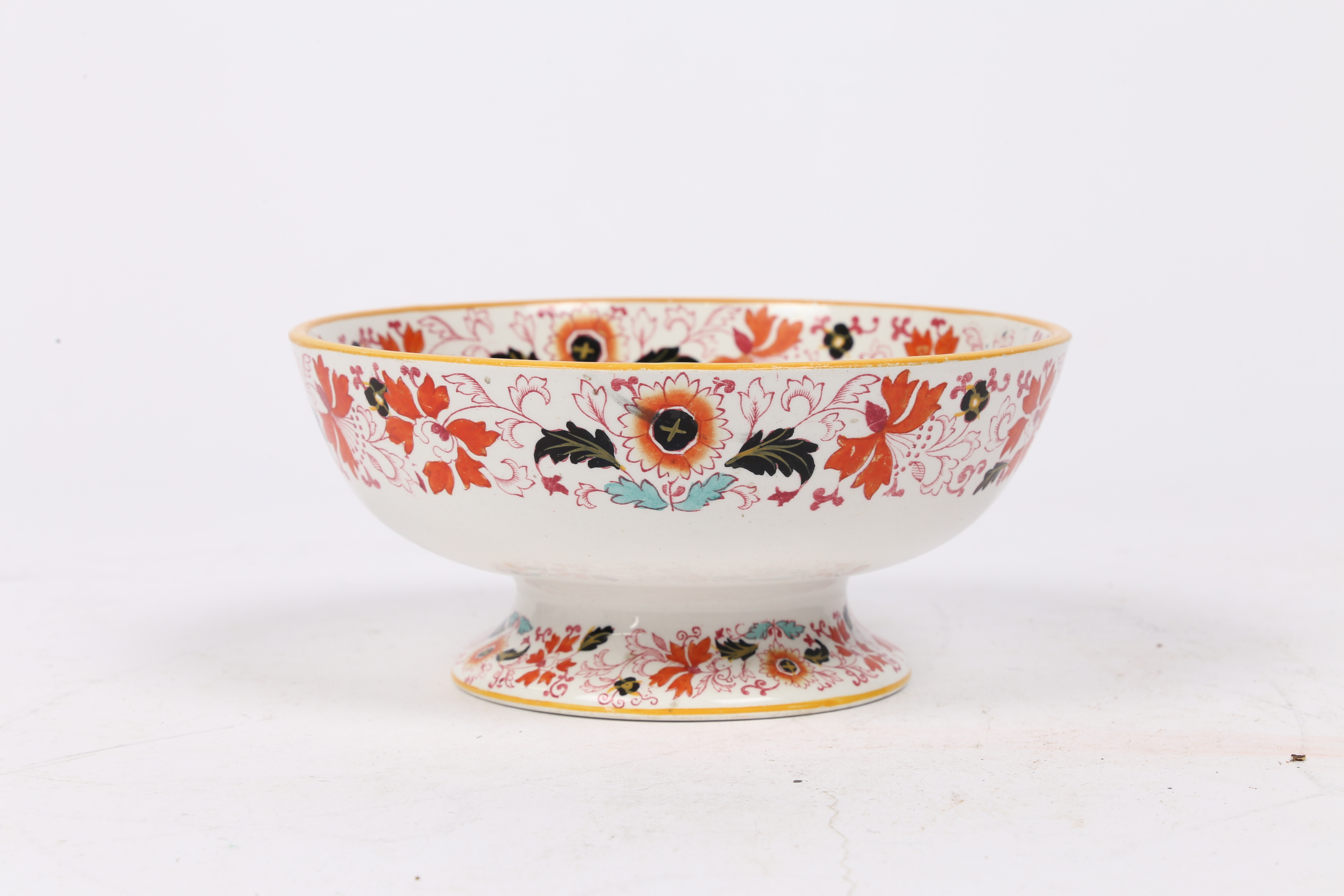 'BOVEYS DAIRY'. AN UNUSUAL LATE 19TH CENTURY PATTERNED DAIRY BOWL. - Image 6 of 7