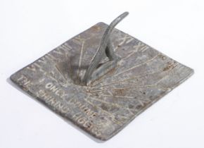 A LEAD SUNDIAL.