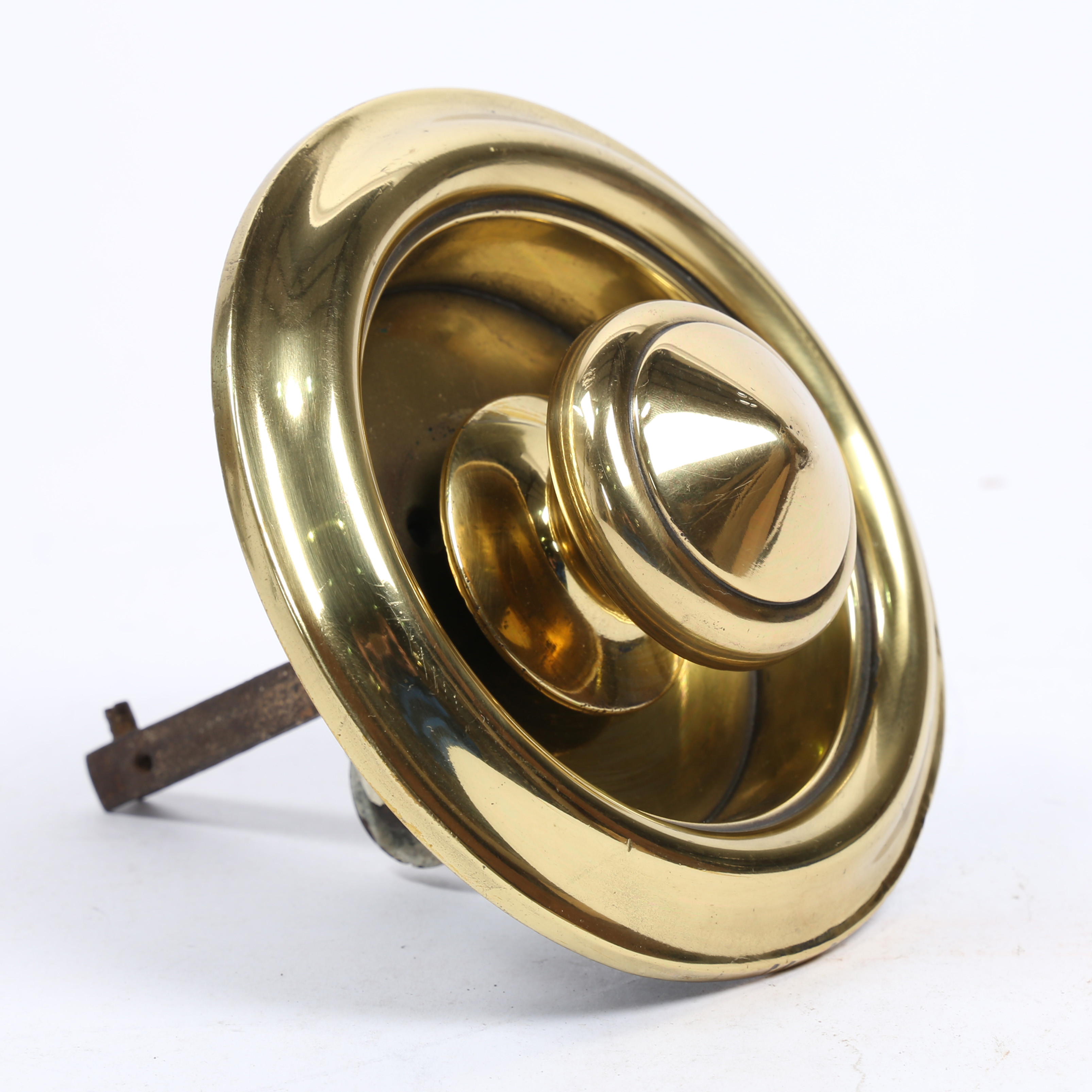 A LARGE 19TH CENTURY CIRCULAR BELL PULL.