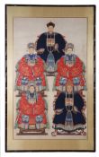 CHINESE ANCESTOR PORTRAIT, QING DYNASTY.