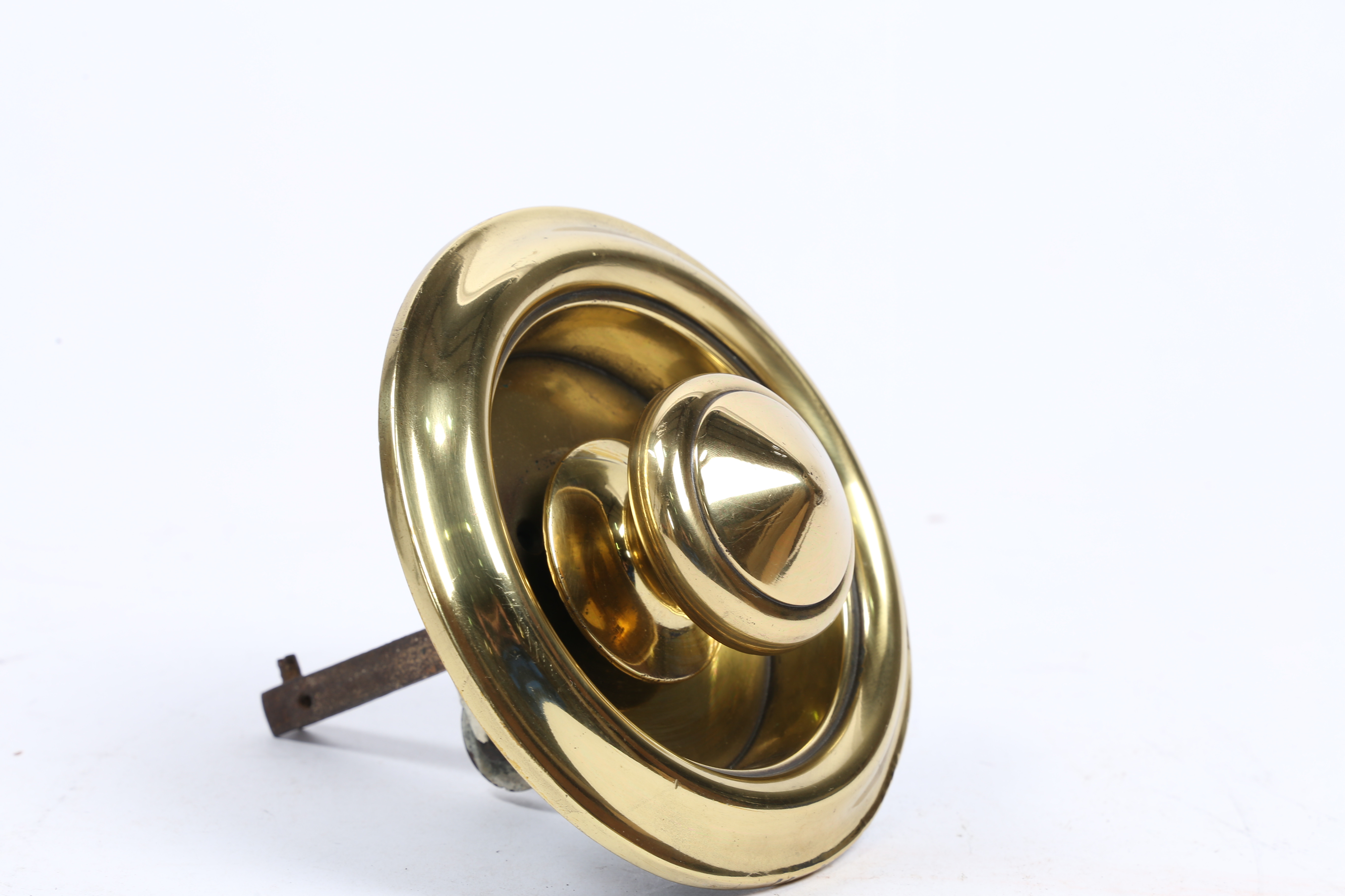 A LARGE 19TH CENTURY CIRCULAR BELL PULL. - Image 4 of 5