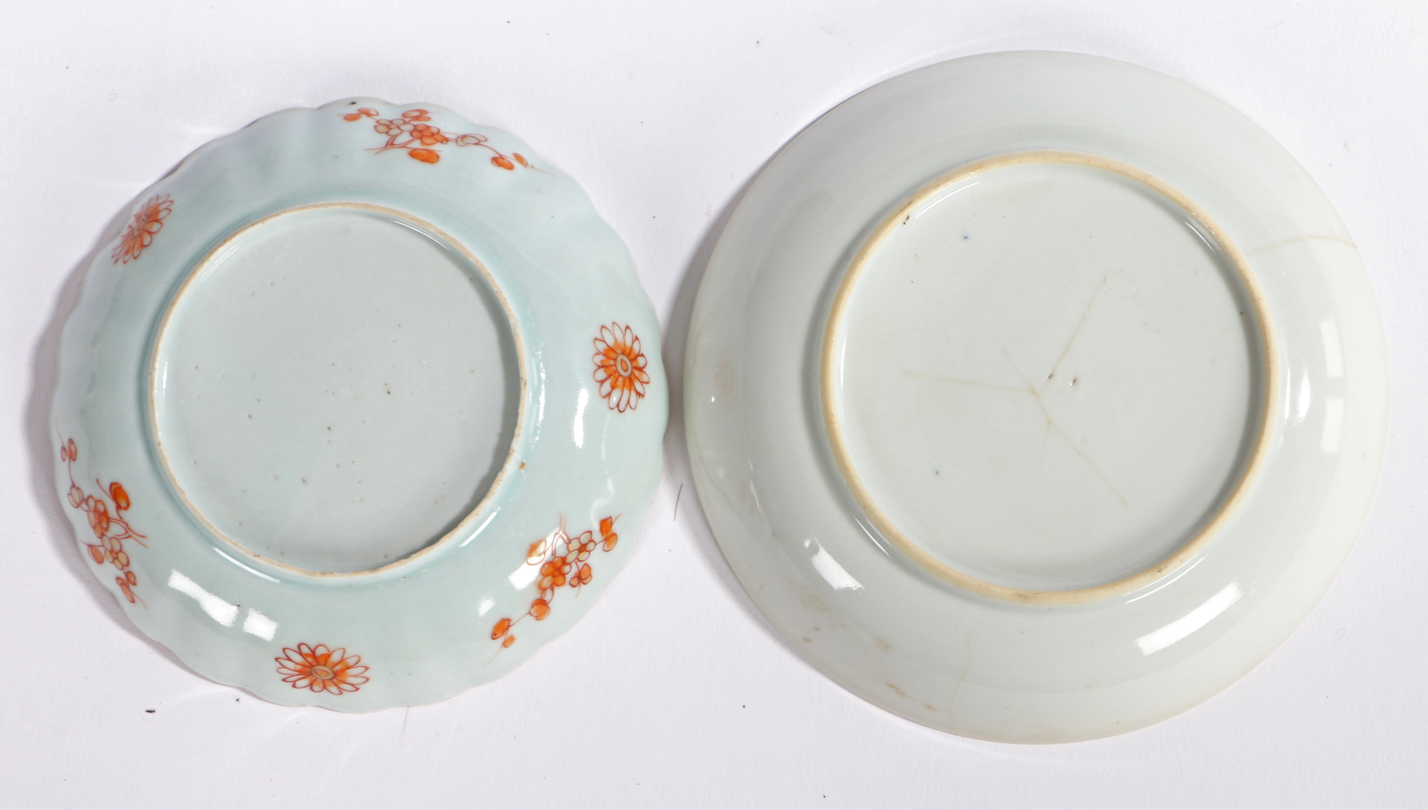 THREE CHINESE PORCELAIN PLATES, QING DYNASTY. - Image 3 of 3