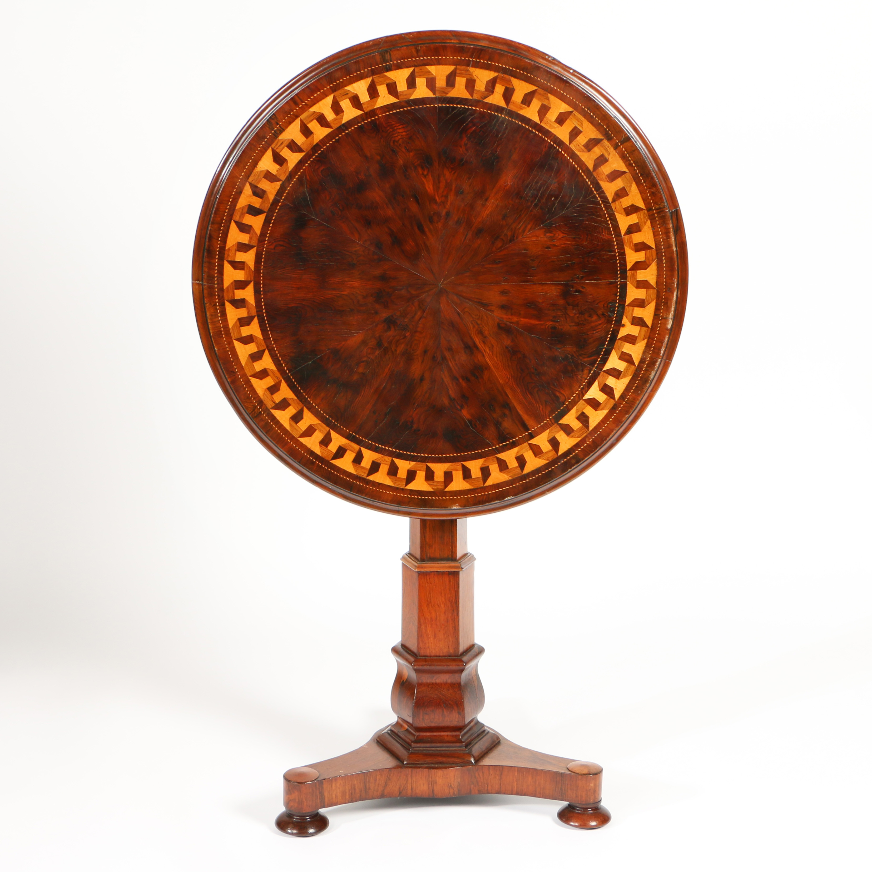A 19TH CENTURY OCCASIONAL TABLE, IN THE MANNER OF GEORGE BULLOCK.