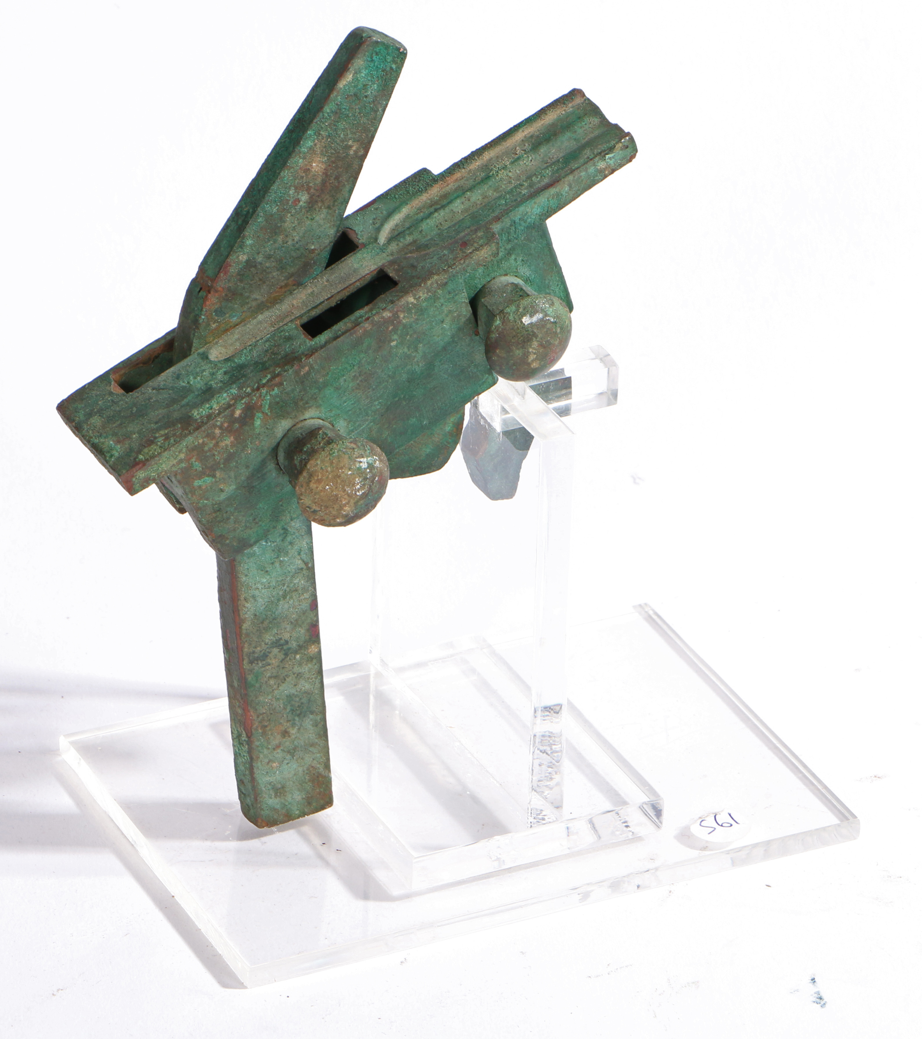 A CHINESE BRONZE ARCHAIC CROSSBOW MECHANISM QIN DYNASTY (221â€“206 B.C.) - Image 2 of 3